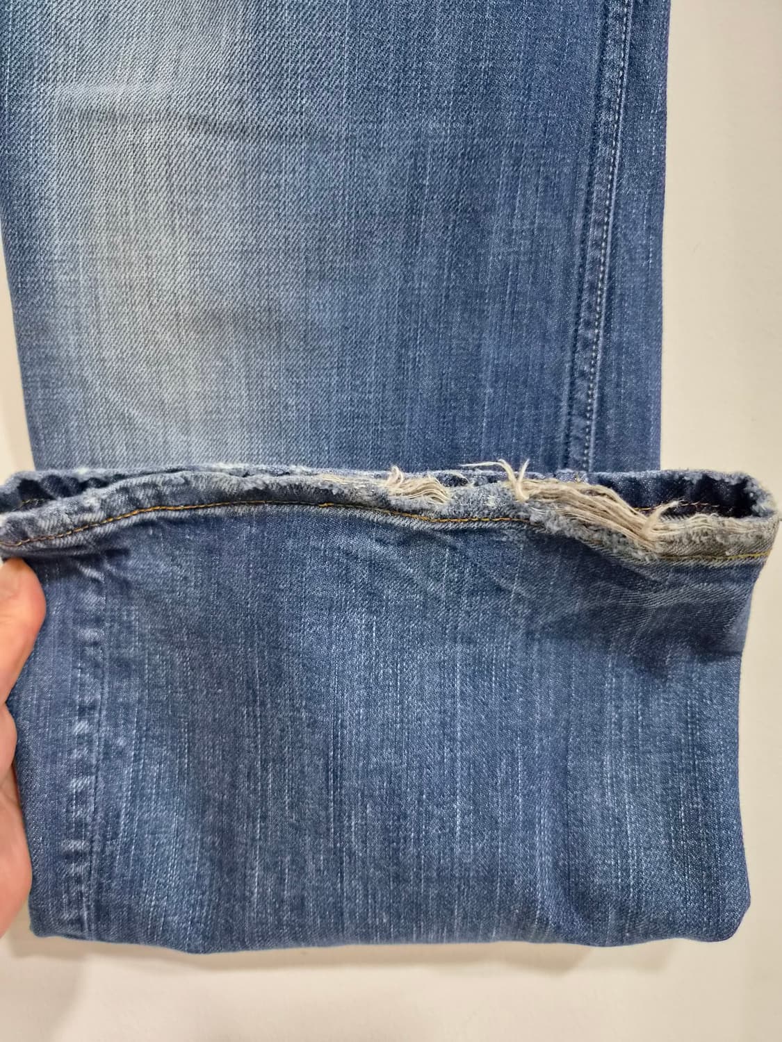 4)디젤 청바지 블루 워싱 부츠컷 상품이미지3
