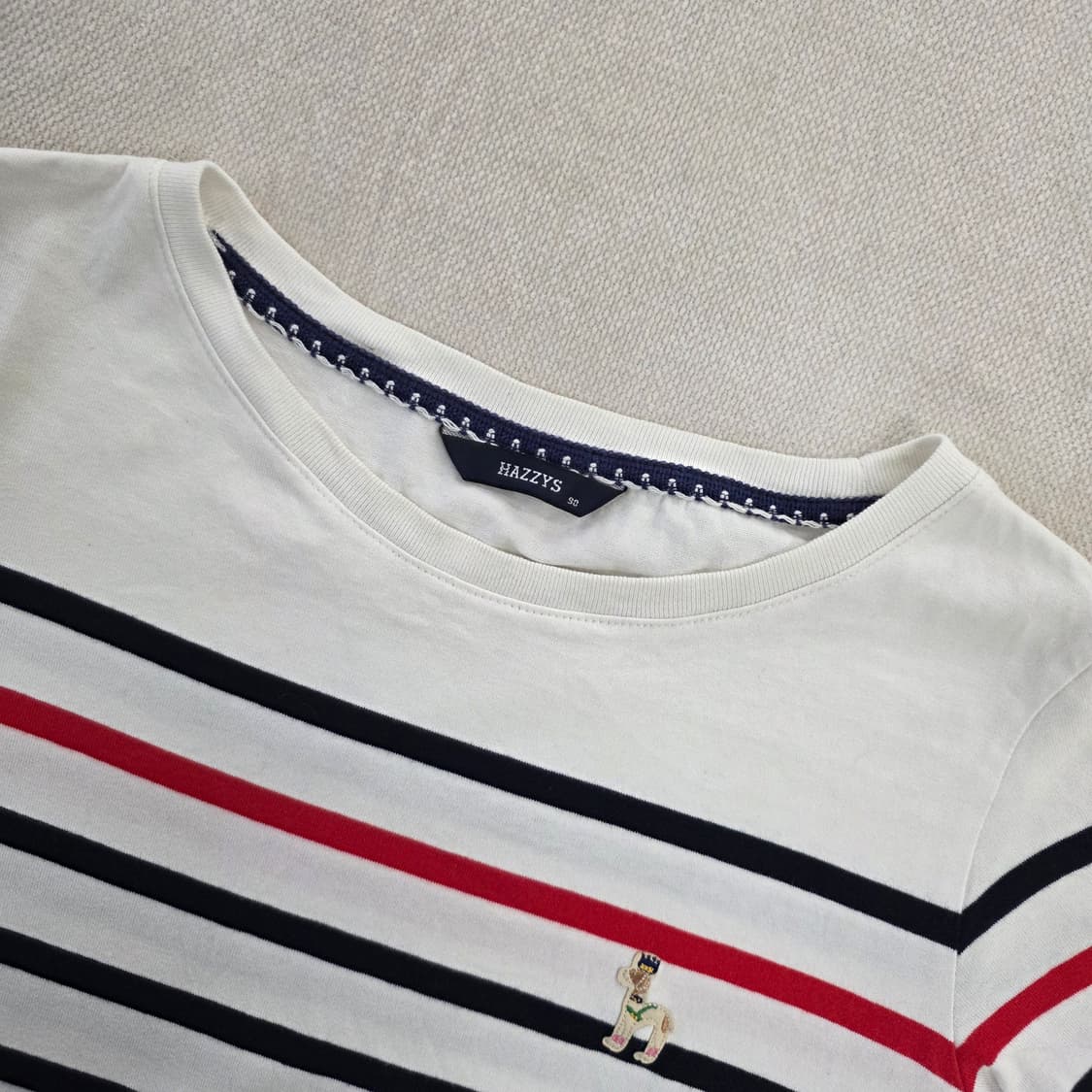 [90] 헤지스 스트라이프 배색 원피스 0219J 상품이미지2