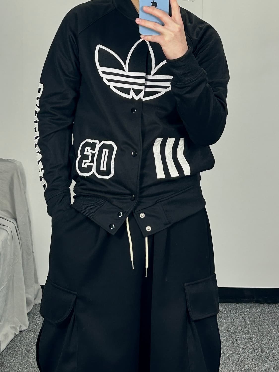 아디다스 오리지날 빅로고 블루종 져지 M  상품이미지2