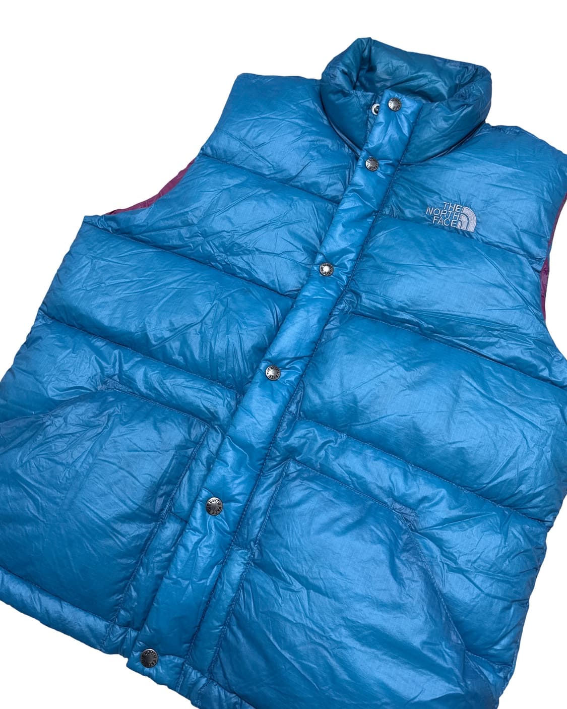 노스페이스 700 블루 구스다운 패딩조끼 상품이미지3