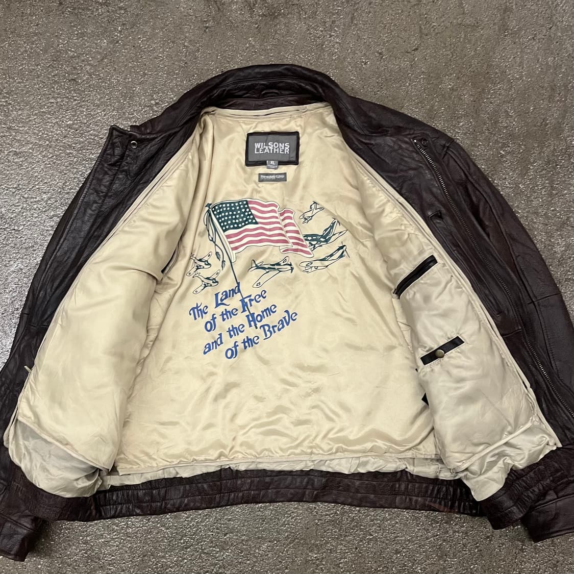 윌슨 레더 A-2 레더 자켓 (110) 상품이미지3