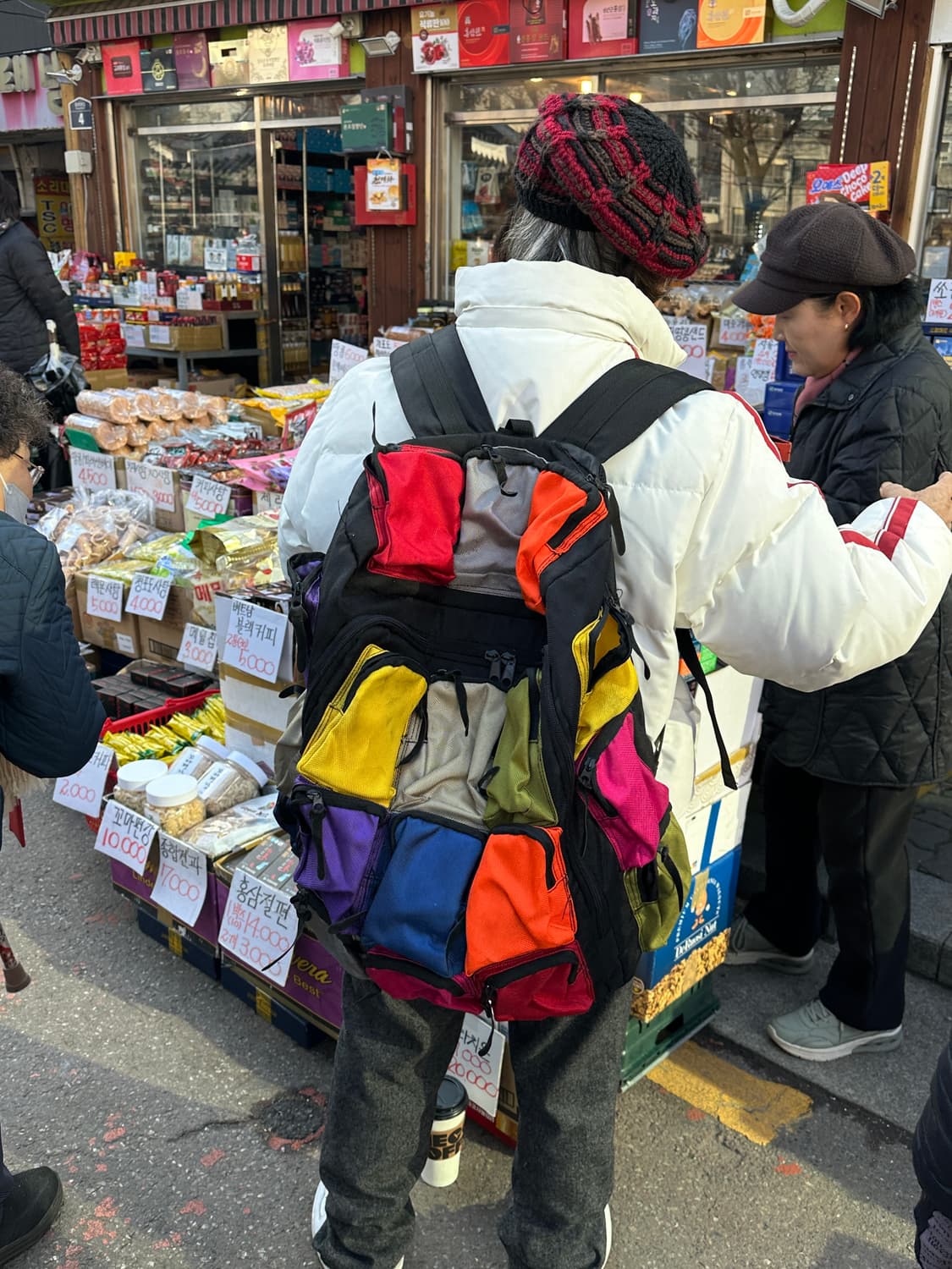 빅 멀티 컬러포켓 백팩 상품이미지1