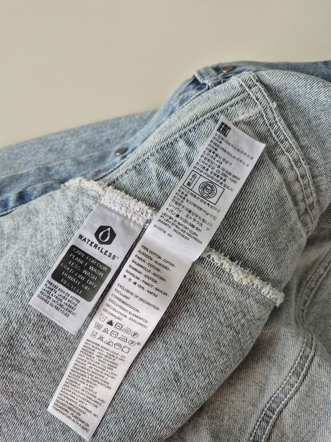 리바이스 실버탭 고급진 투톤 청자켓 상품이미지7