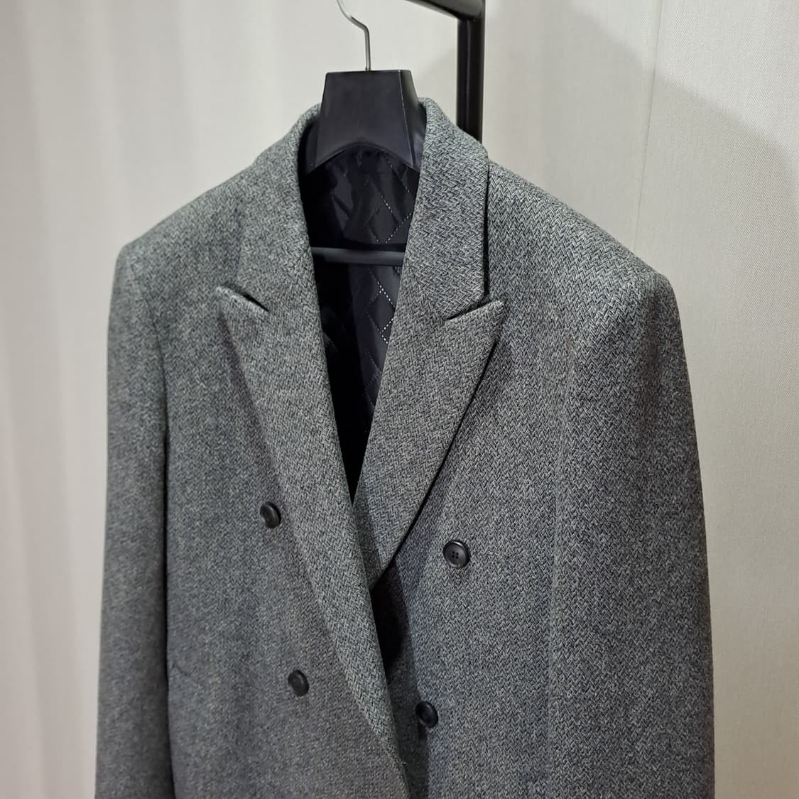 (택포) 지오송지오 헤링본 더블코트 100 B322 상품이미지3