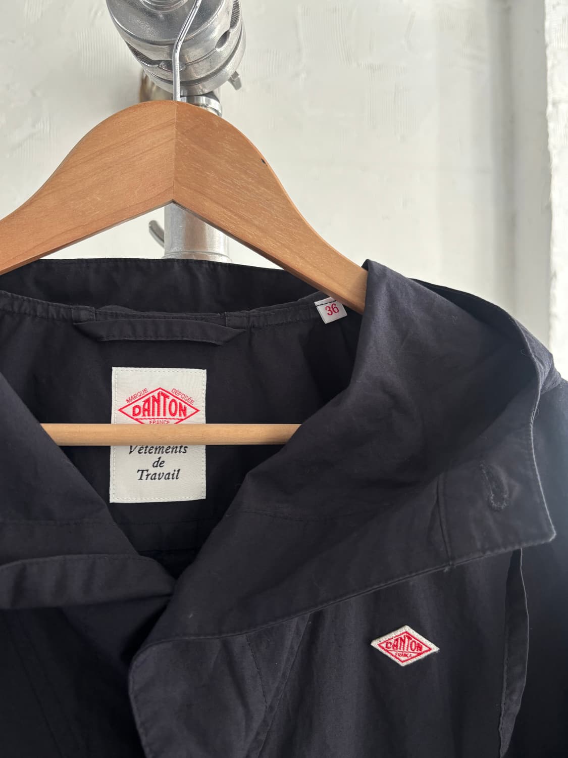 Danton 단톤 네이비 후드 코튼 자켓  상품이미지6