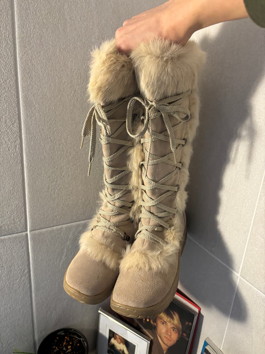 베어파우 스웨이드 퍼부츠 상품이미지2