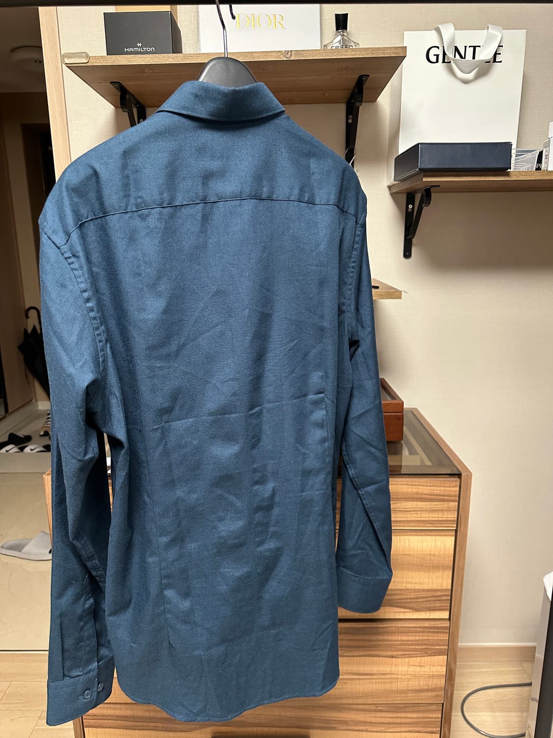 에스티 듀퐁  ST Dupont 남성 셔츠 100  컬러: 터키블루    상품이미지4