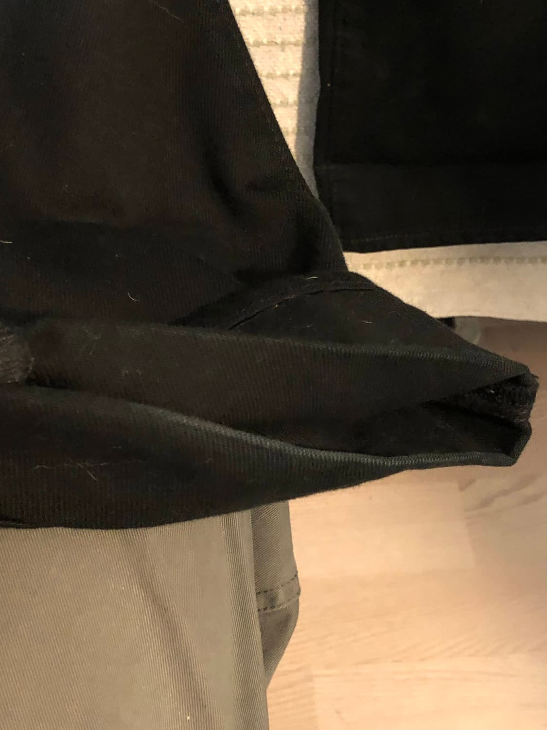 리바이스 751 세미 와이드 스트레이트 흑청 데님 블랙진 34x32 상품이미지9