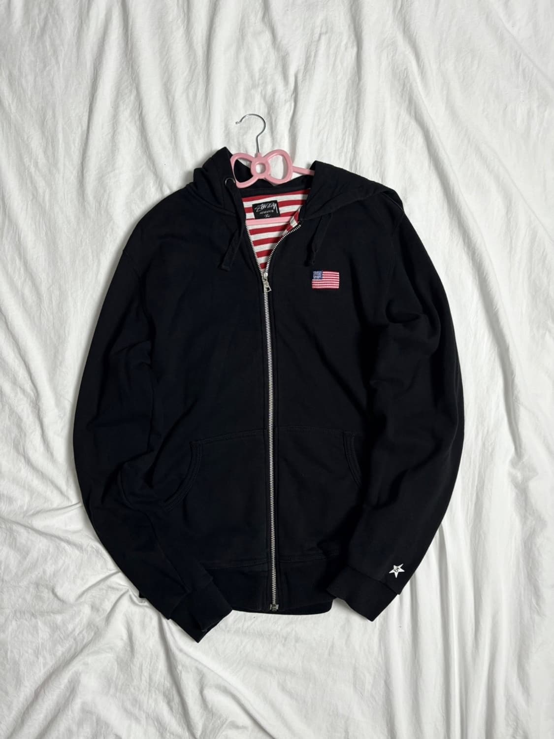 스투시 성조기 올드 후드집업 상품이미지2