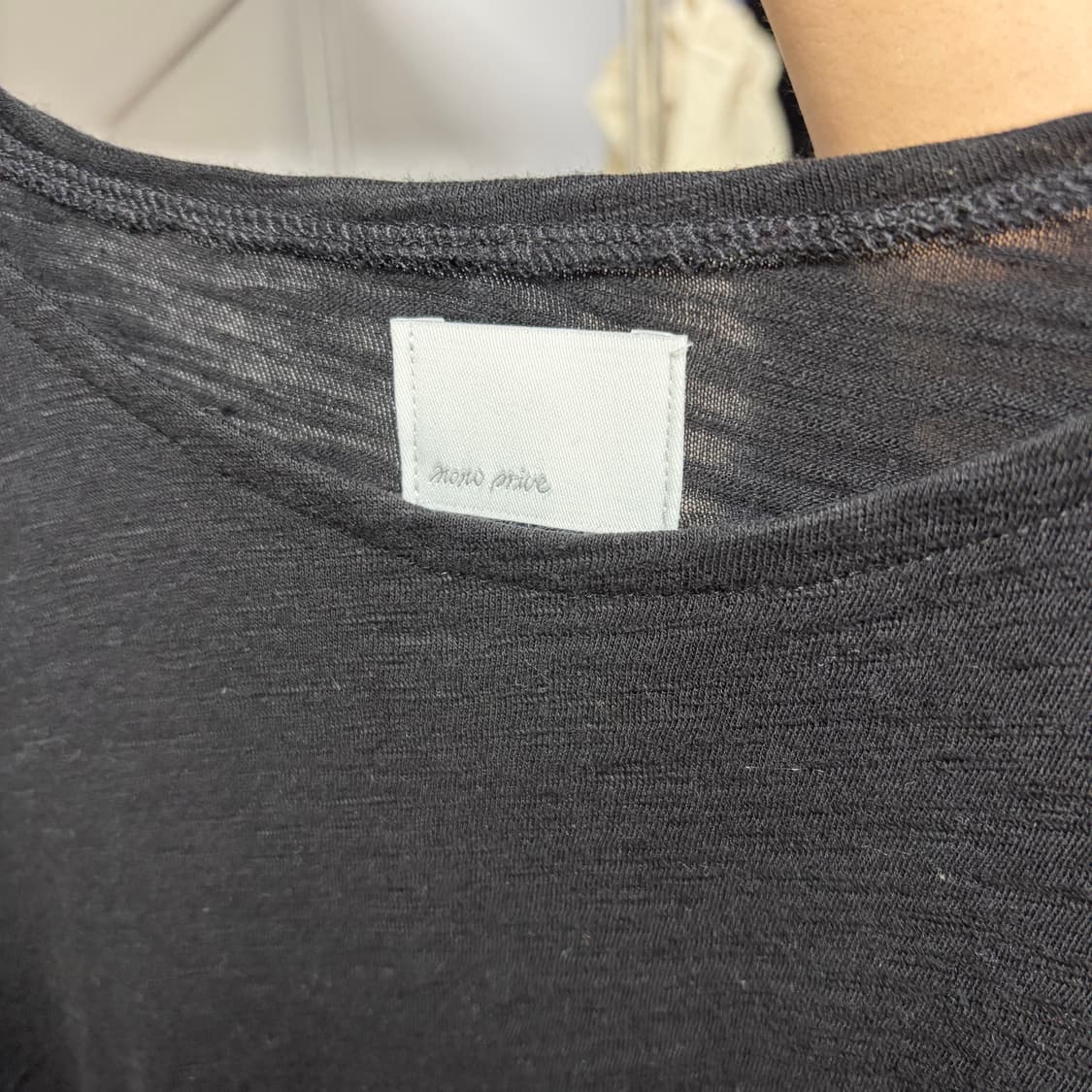 모노프리베 블랙 롱슬리브 1사이즈 새제품 팝니다 상품이미지3