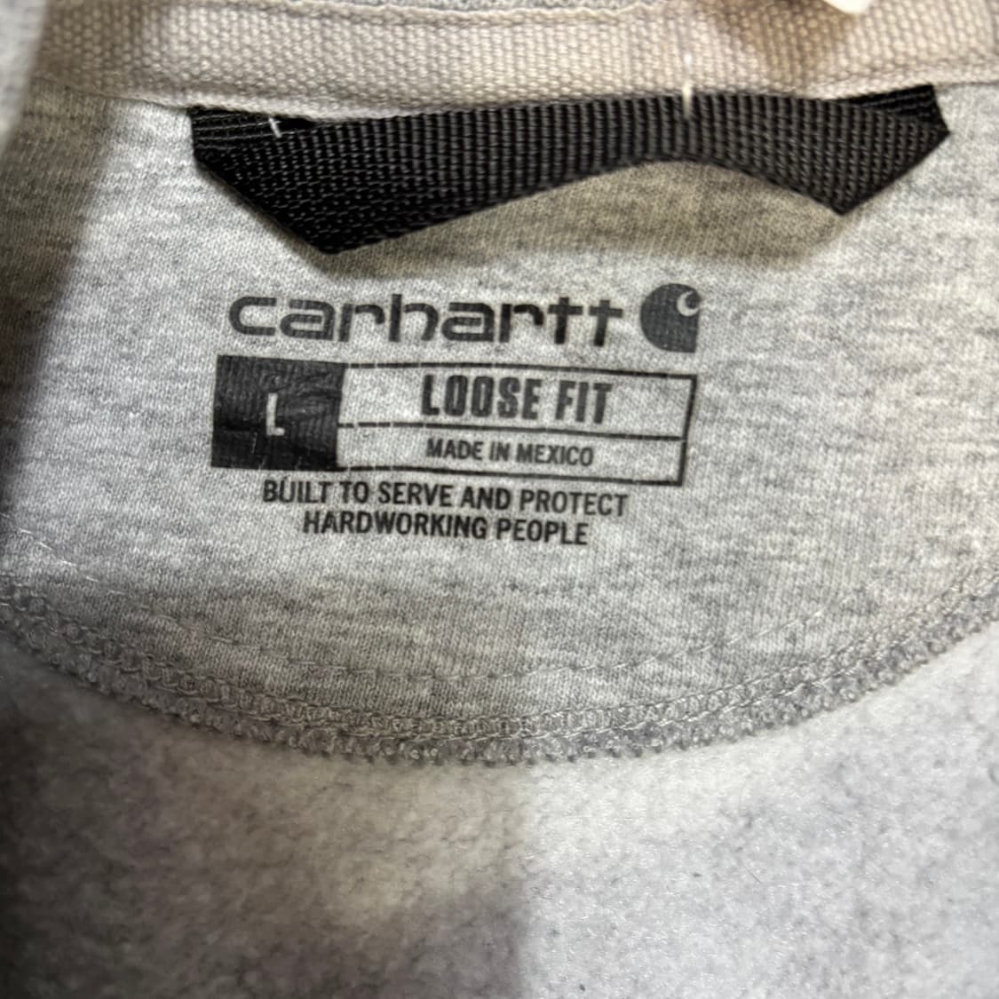00s 칼하트 오버핏 스웻셔츠 그레이 맨투맨 상품이미지4