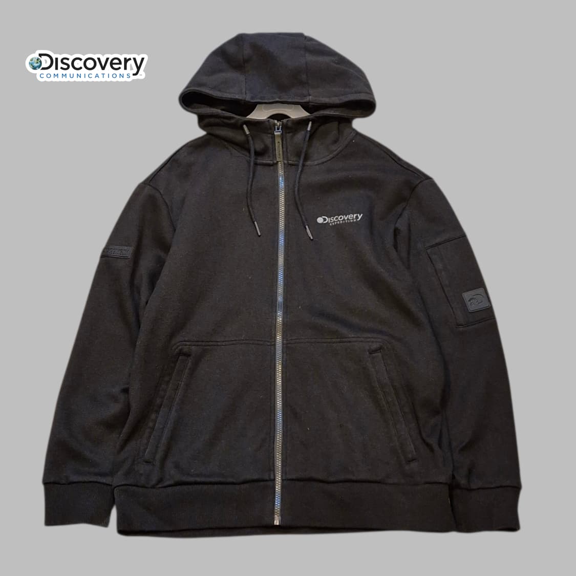 100 디스커버리 블랙 후드집업  상품이미지1