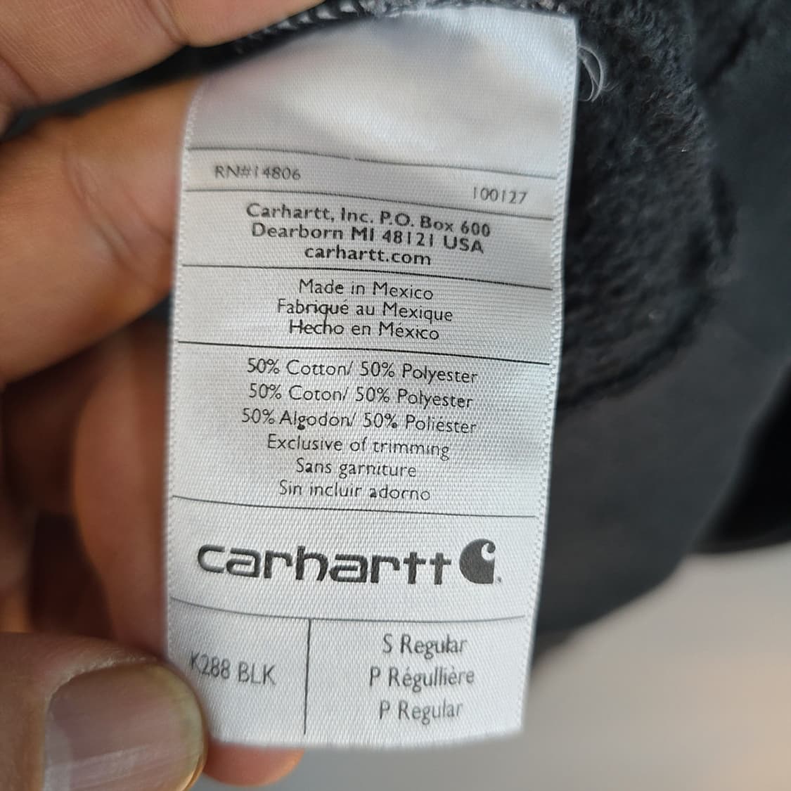 칼하트(carhartt) 로고 후드티 S 상품이미지7