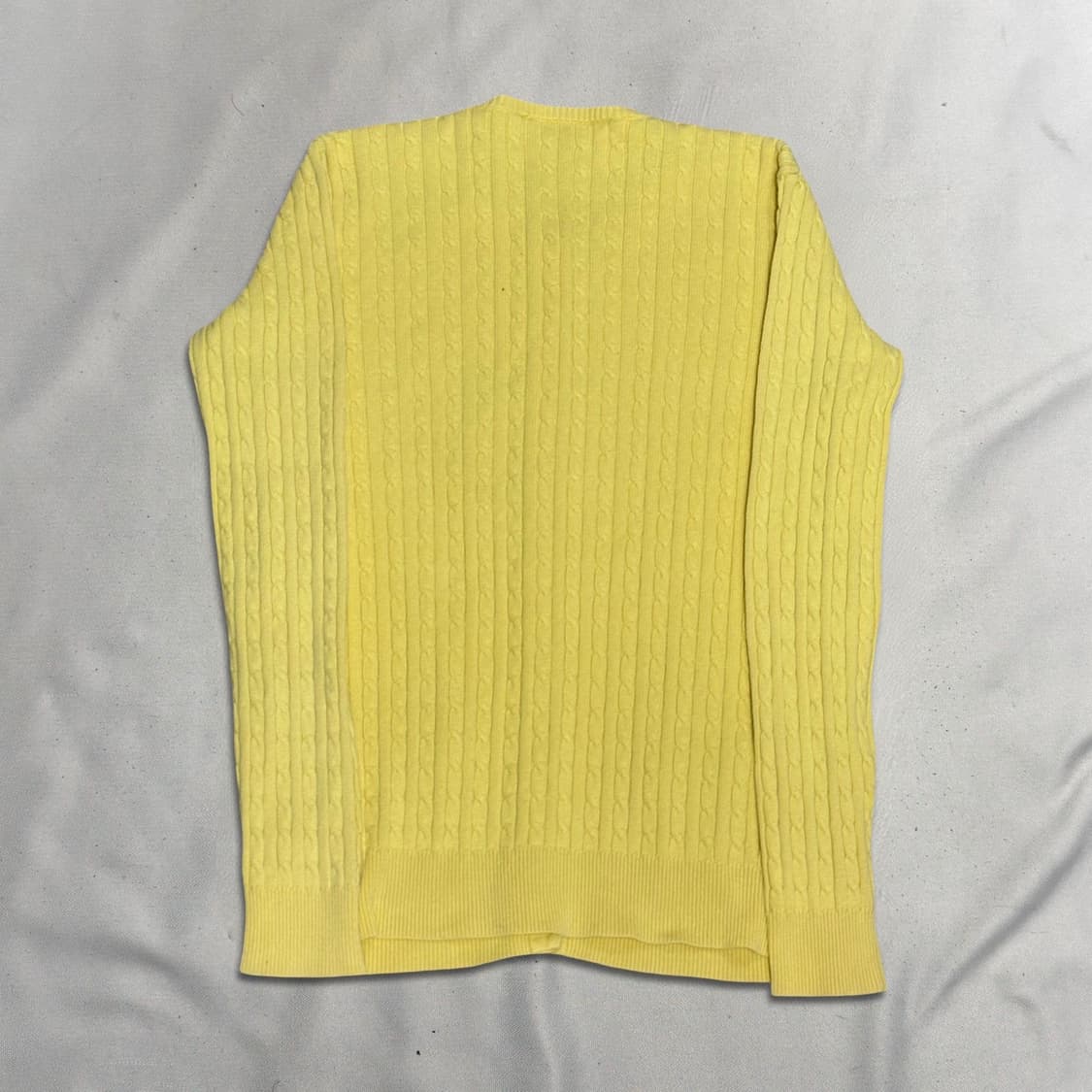 S 폴로랄프로렌 여성용 옐로우 케이블 가디건 상품이미지3