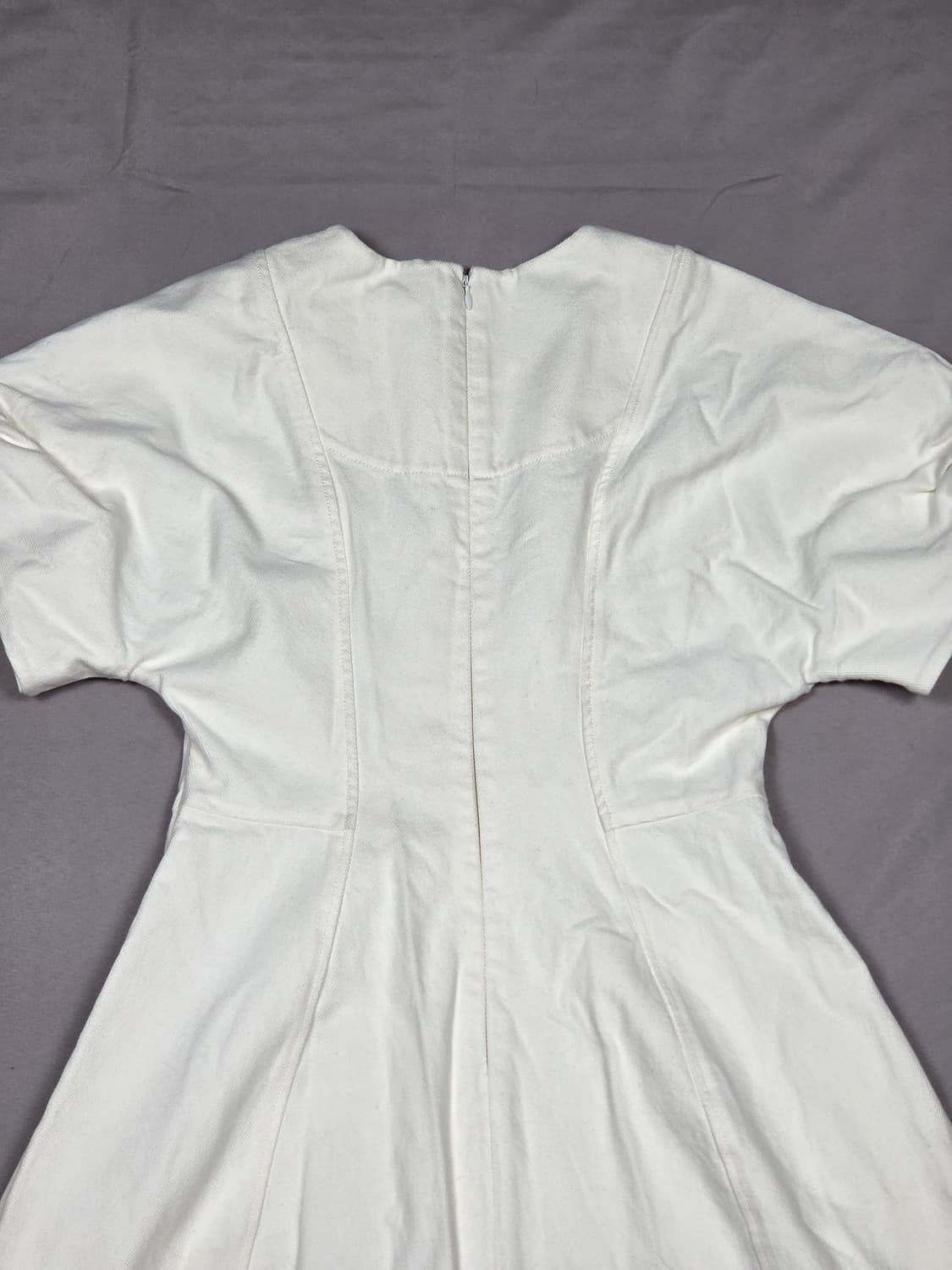 [COS] 퍼프 슬리브 패널 코튼 원피스 | A00154 상품이미지7