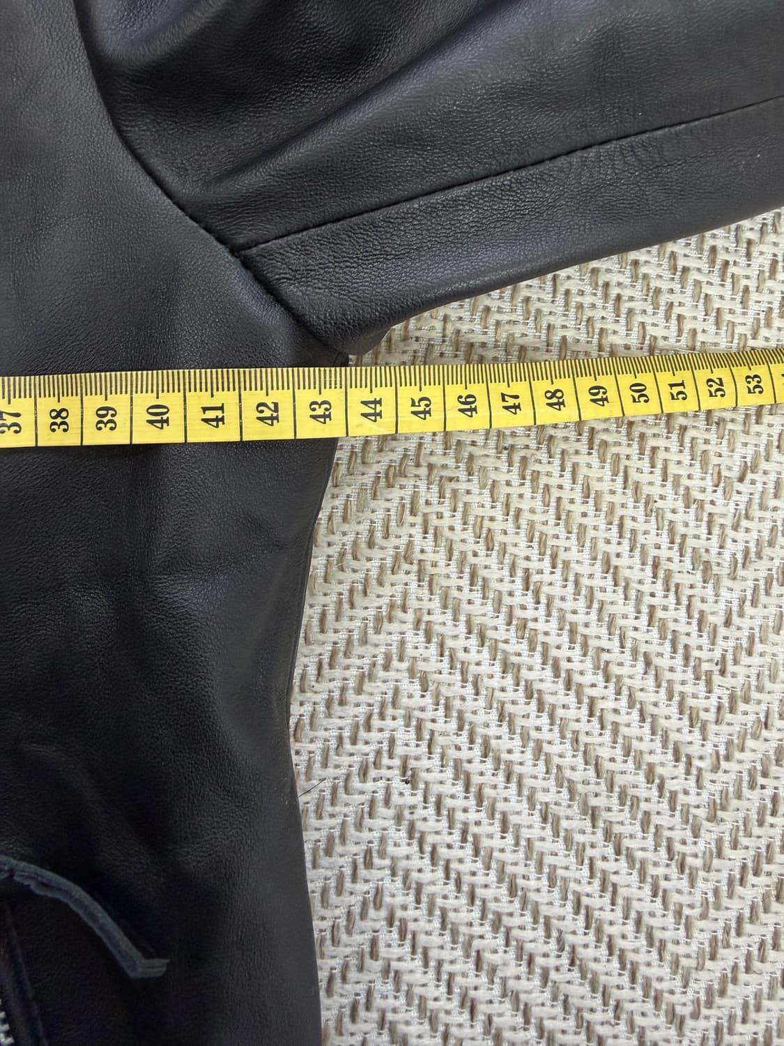 정품) ROBO 로보 블랙 가죽 라이더 양가죽 자켓 55 상품이미지8