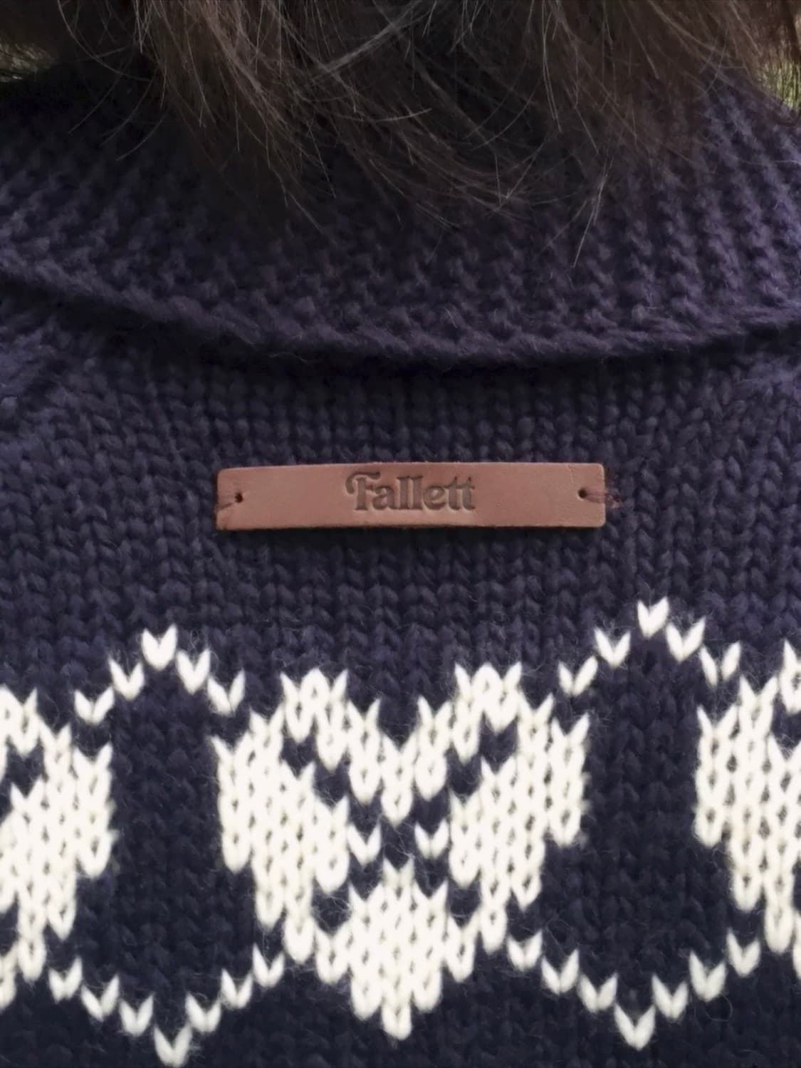 팔렛 노르딕 니트 집업 네이비 상품이미지5