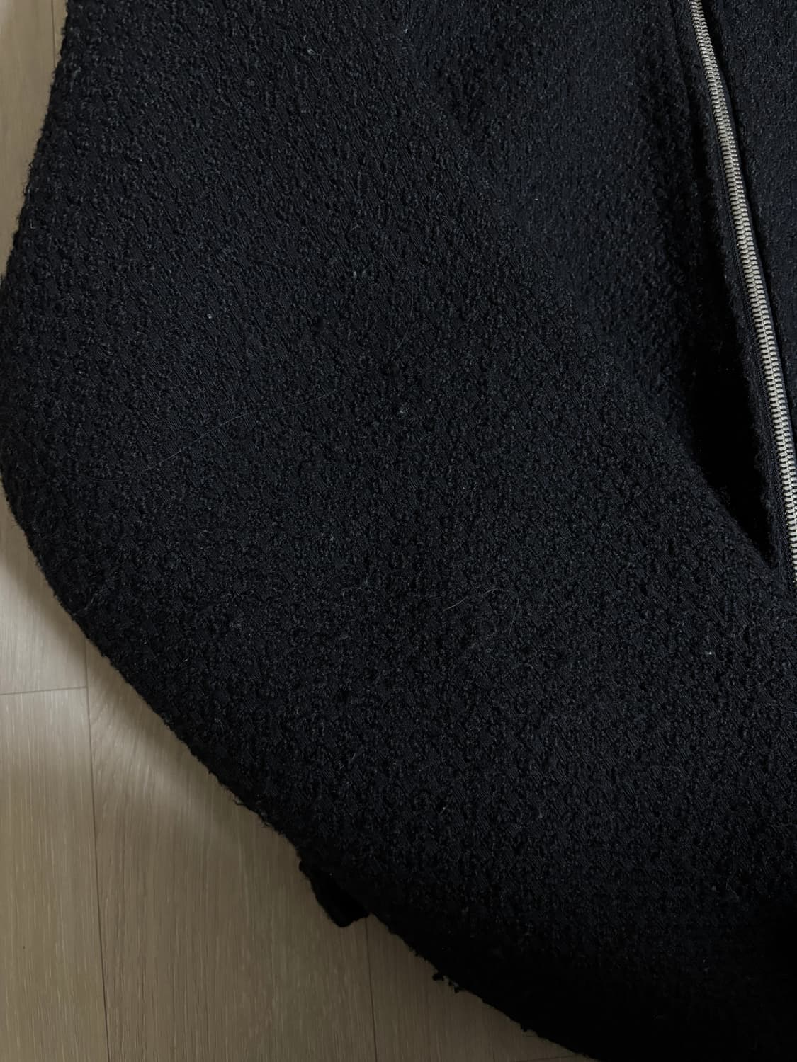 마뗑킴 트위드 숏 점퍼 블랙 상품이미지6