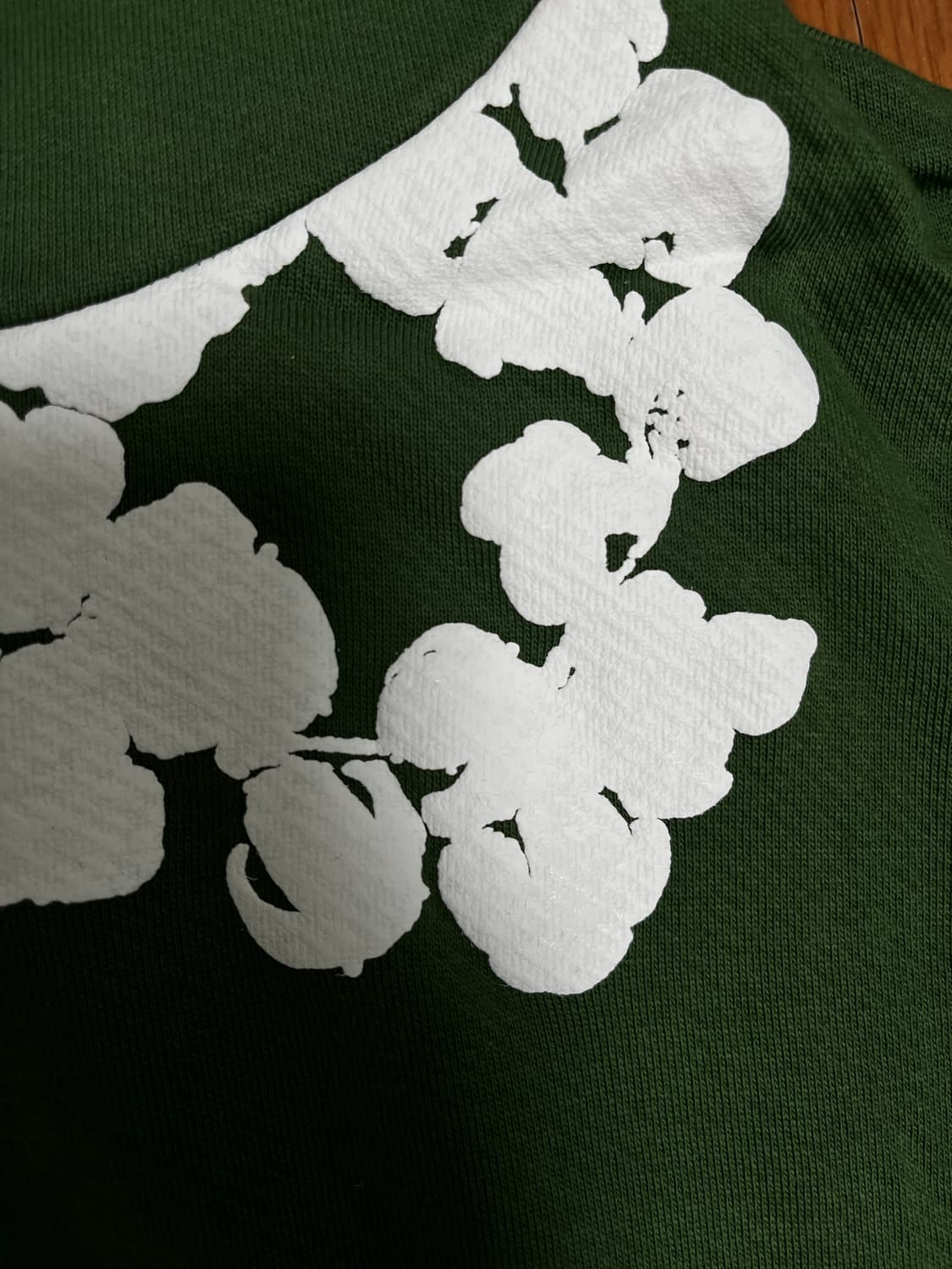 데님티어스 그린 후드티 판매 상품이미지4