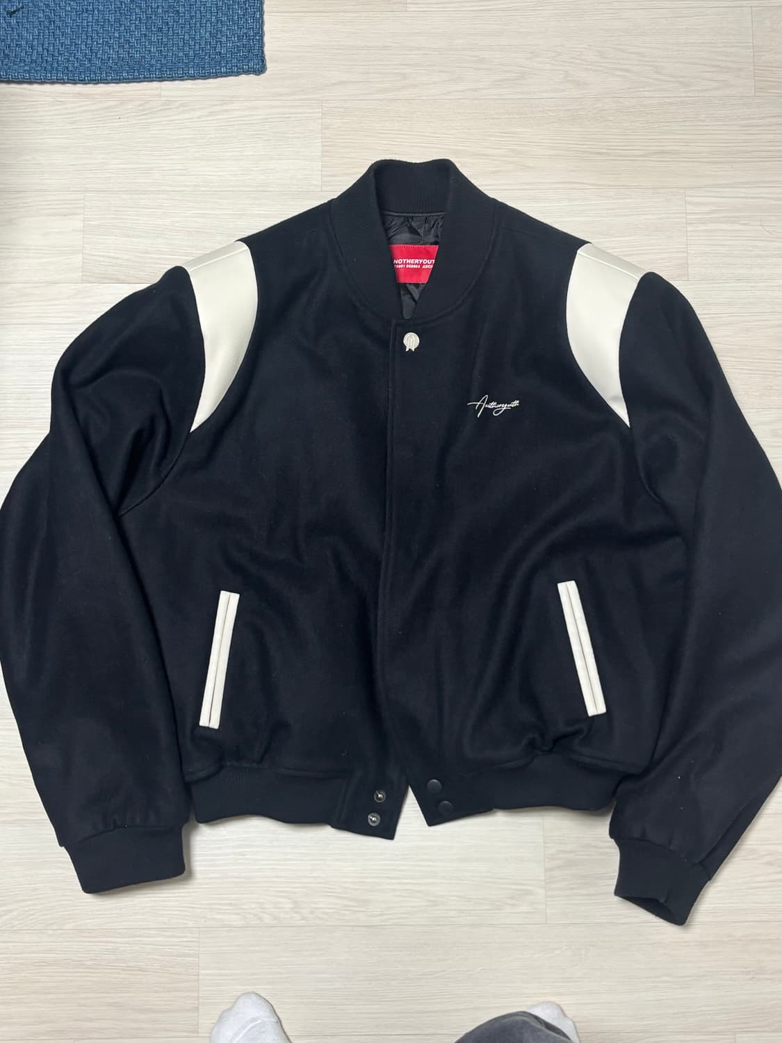 어나더유스 버튼 바시티 자켓 상품이미지2