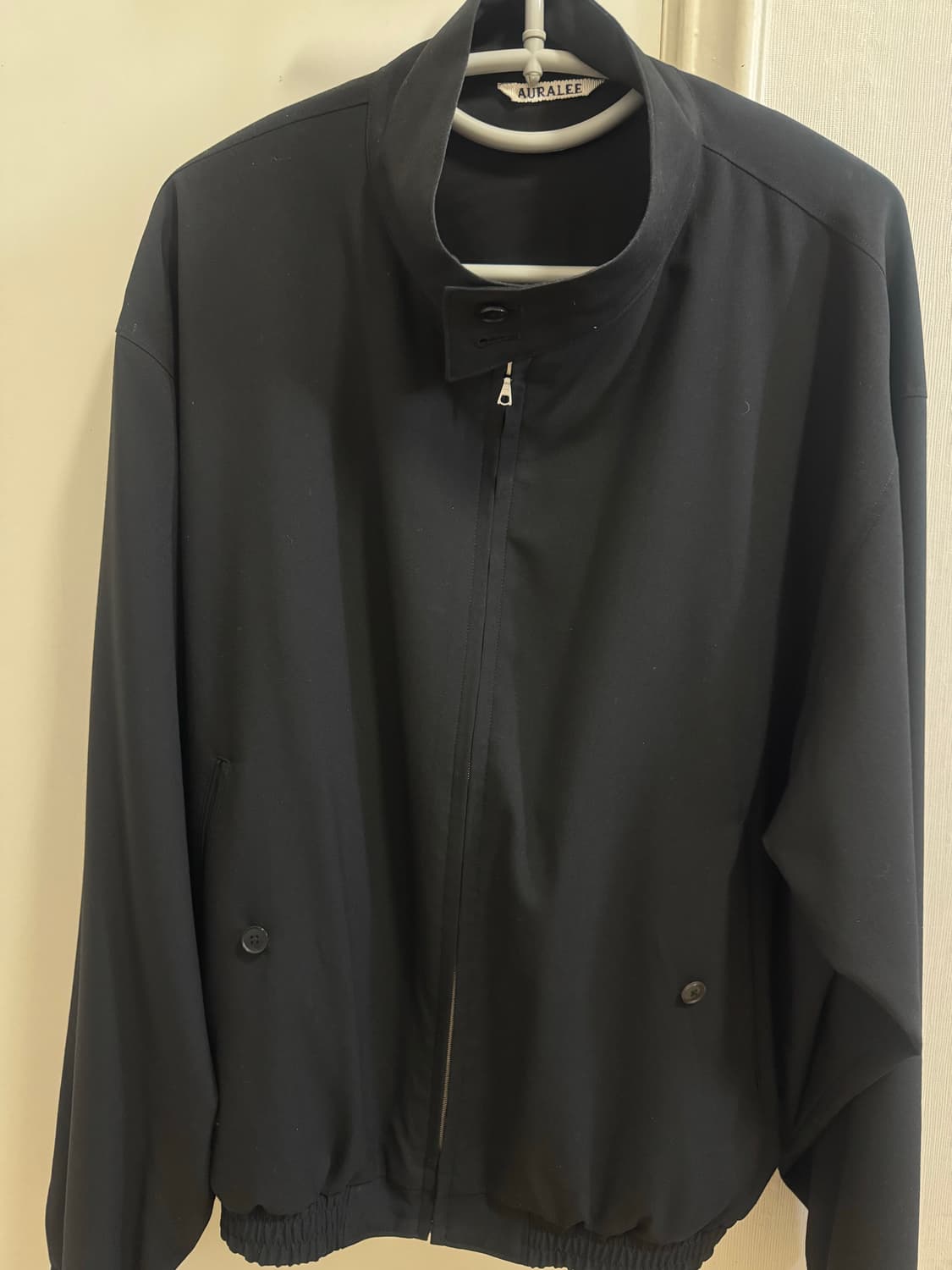 [4] 오라리 슈퍼파인울 블루종 블랙 상품이미지1