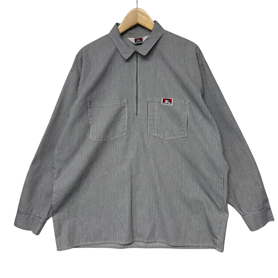 벤데이비스 스트라이프 투포켓 아노락 자켓 상품이미지1