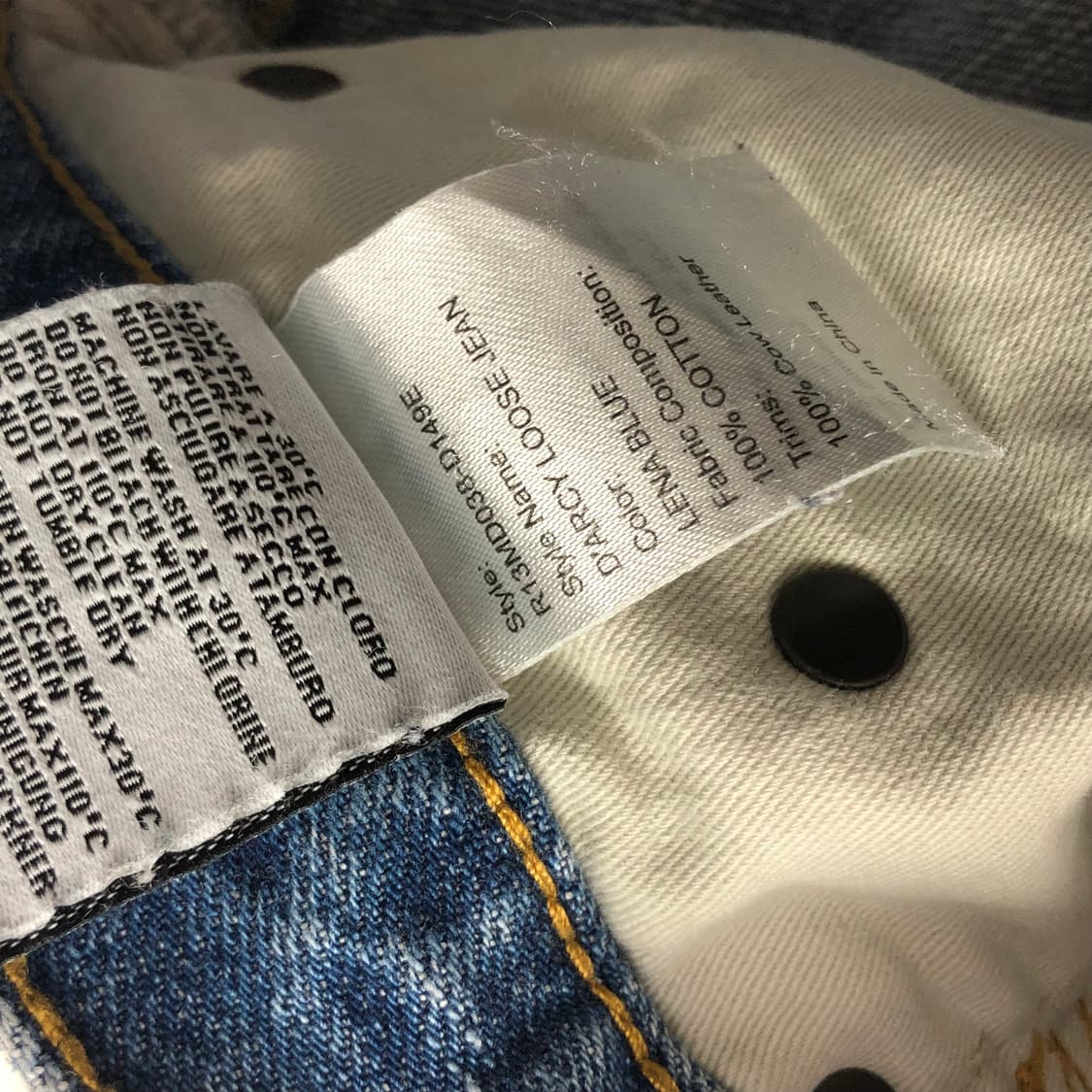 R13 D'ARCY LOOSE JEANS, LENA BLUE 상품이미지9