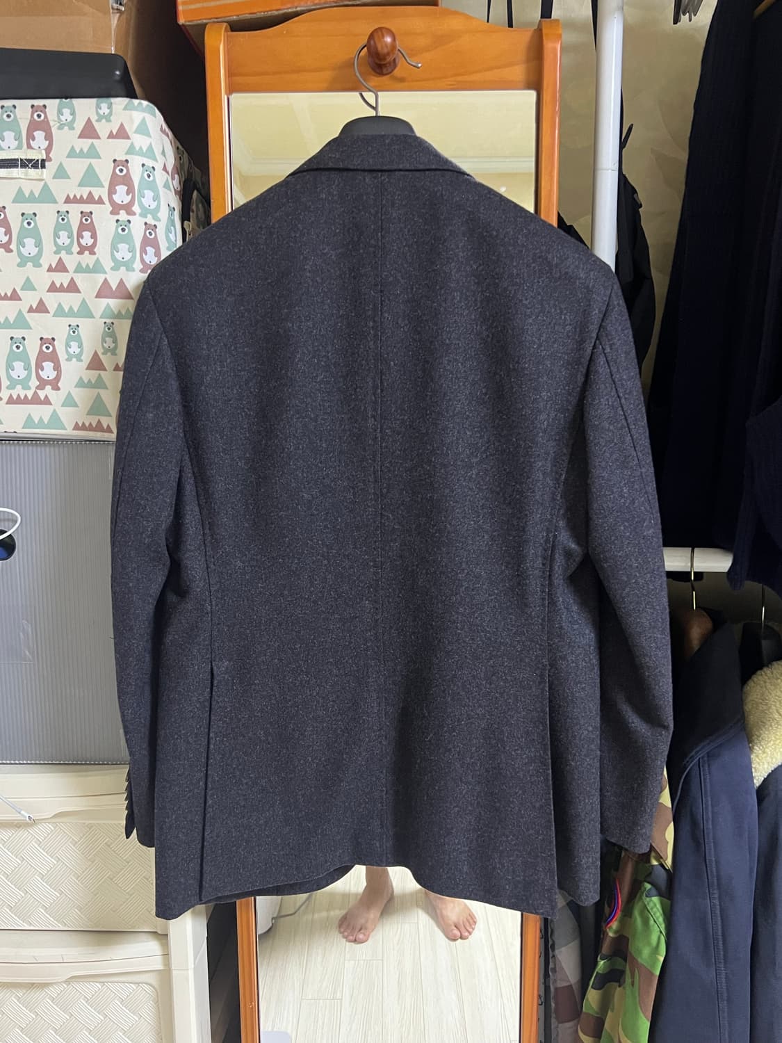 마링앤에반스 플란넬 컬랙션 차콜 비스포크 맞춤 자켓 상품이미지2