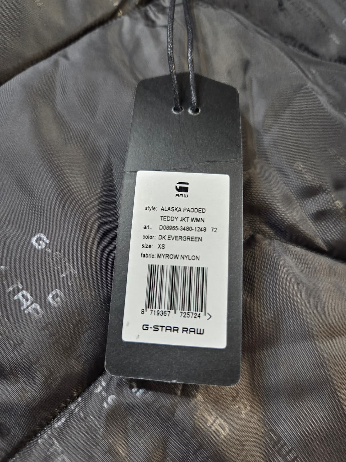 G-Star RAW 패딩 점퍼 그린(XS) 상품이미지7