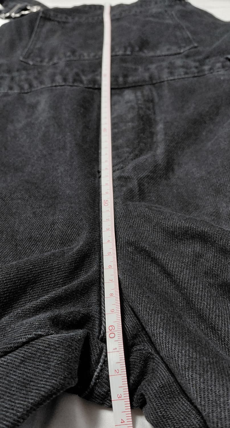 [Topshop] 모토(MOTO) 블랙 데님 오버롤 멜빵바지 (UK12) 상품이미지9