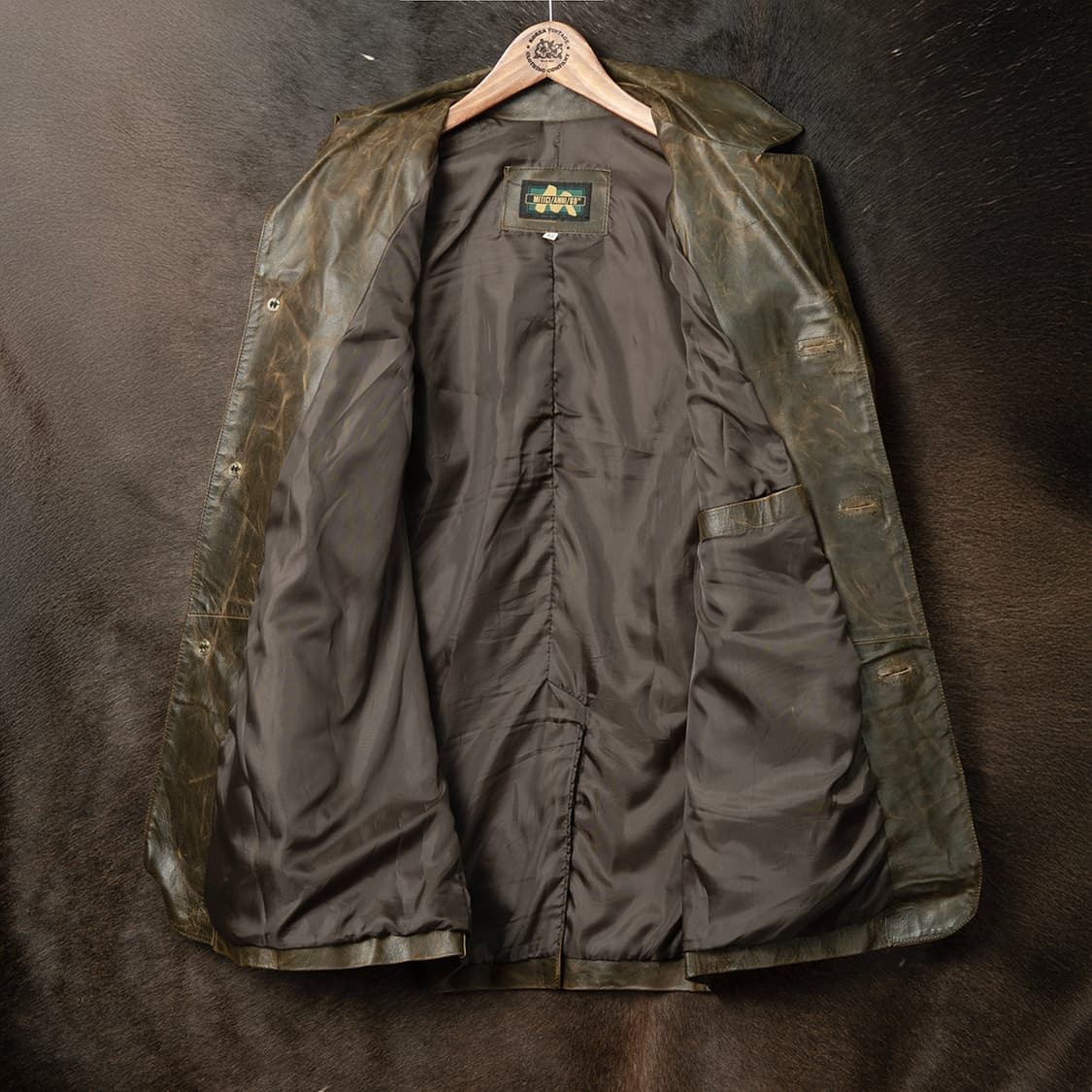 [100] 70s MITICI ANNI 60 이태리 메이드 레더하프코트  상품이미지7