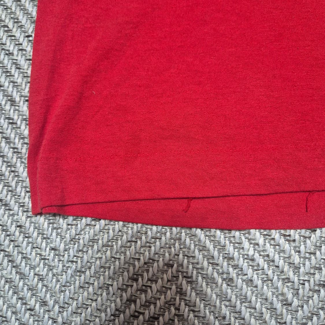 80s 빈티지 "NO DRUG" 싱글스티치 티셔츠 (XL) 상품이미지4