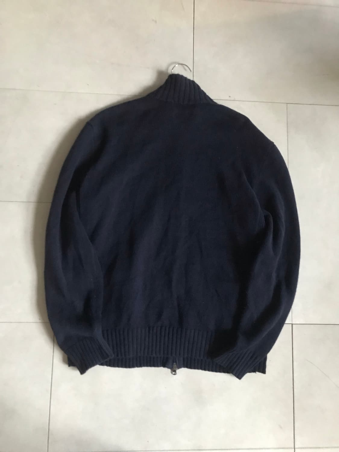 폴로 네이비 오버핏 니트집업 상품이미지10