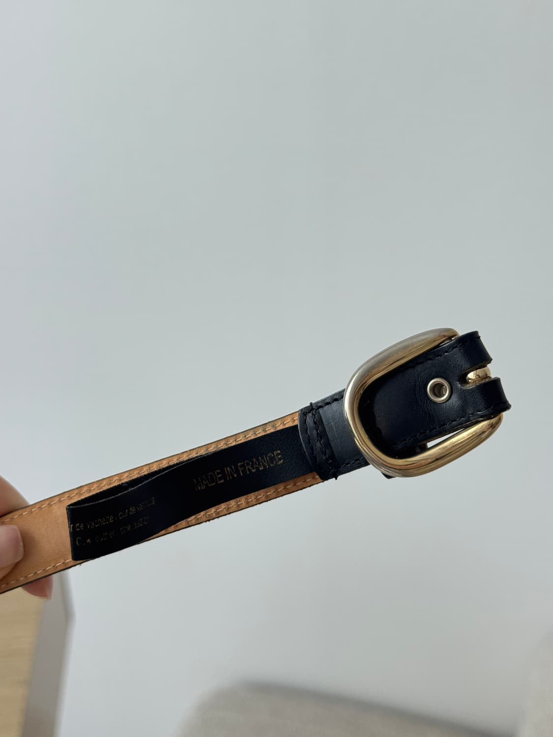 아페쎄 로제트 블랙 가죽 벨트 A.P.C. Rosette Belt 상품이미지8