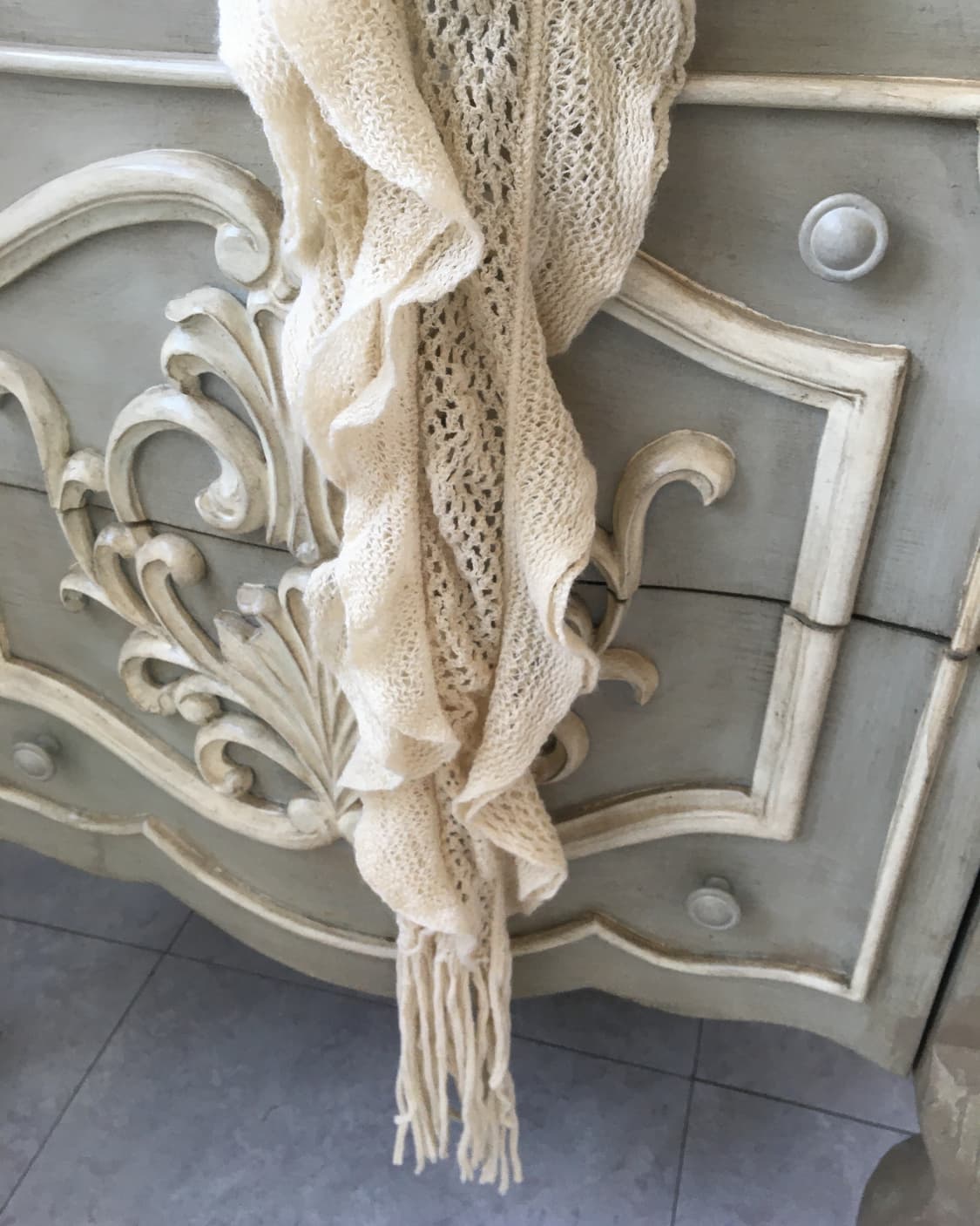 ruffle knit mufflerruffle knit muffler 상품이미지2