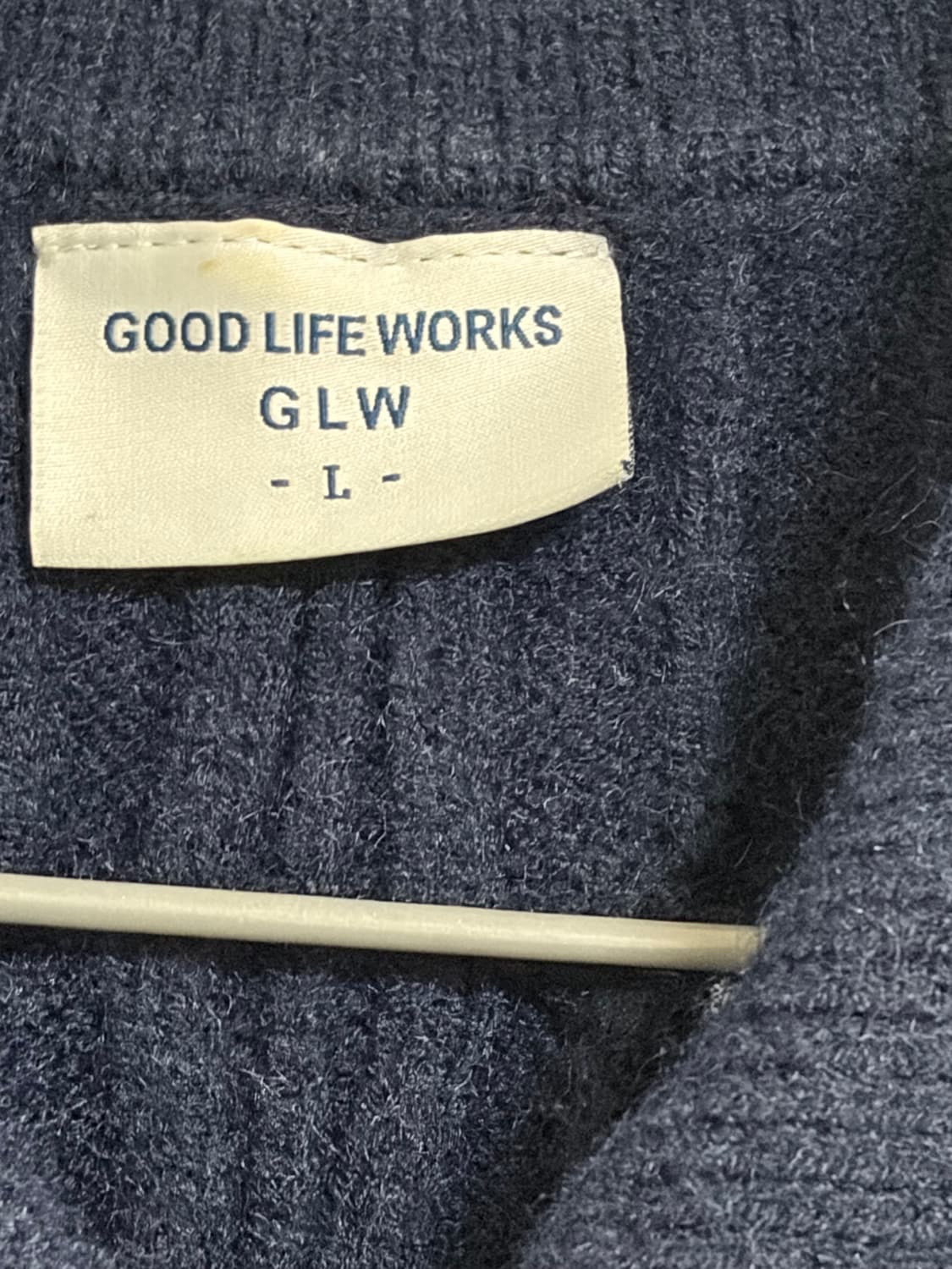 니트 집업 네이비 상품이미지2