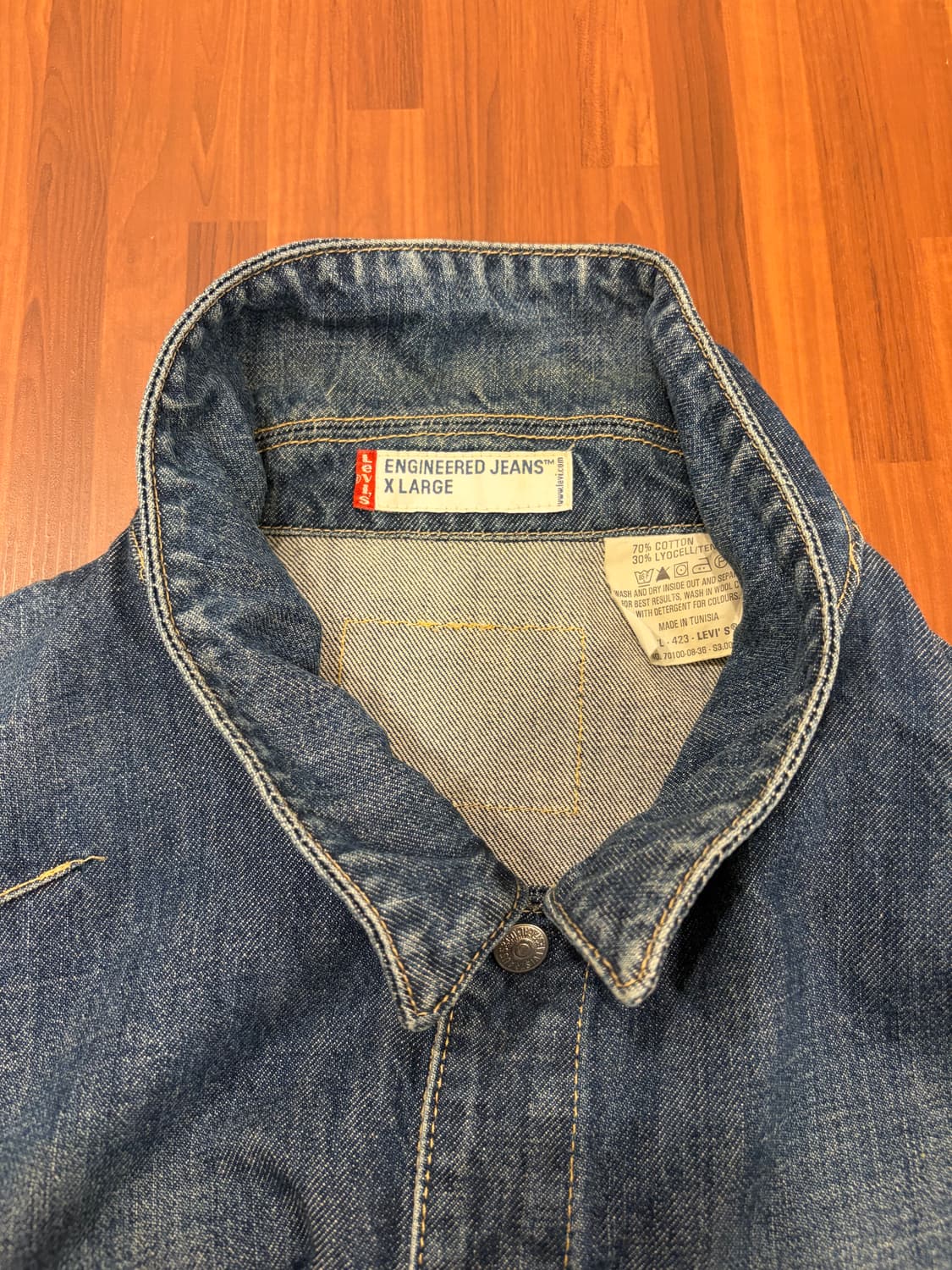 00s Levis 리바이스 엔지니어드 데님 트러커 자켓 상품이미지8