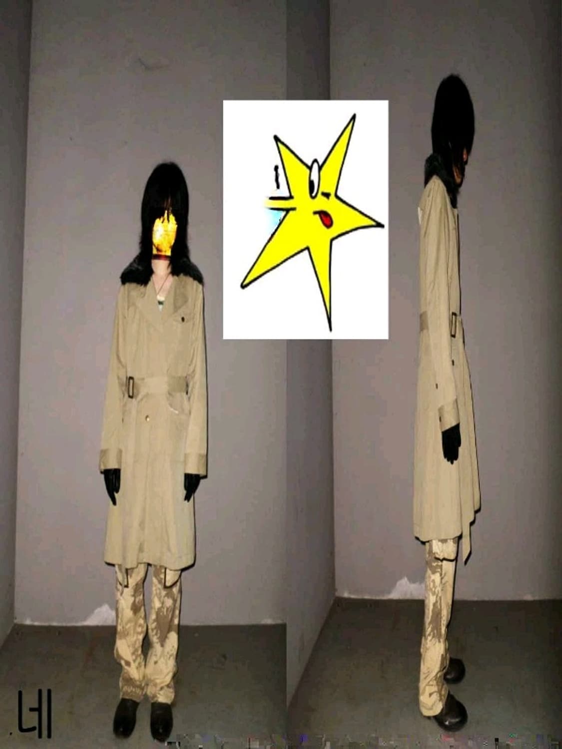 '10s Pose Village Faux Fur Trench Coat 상품이미지1