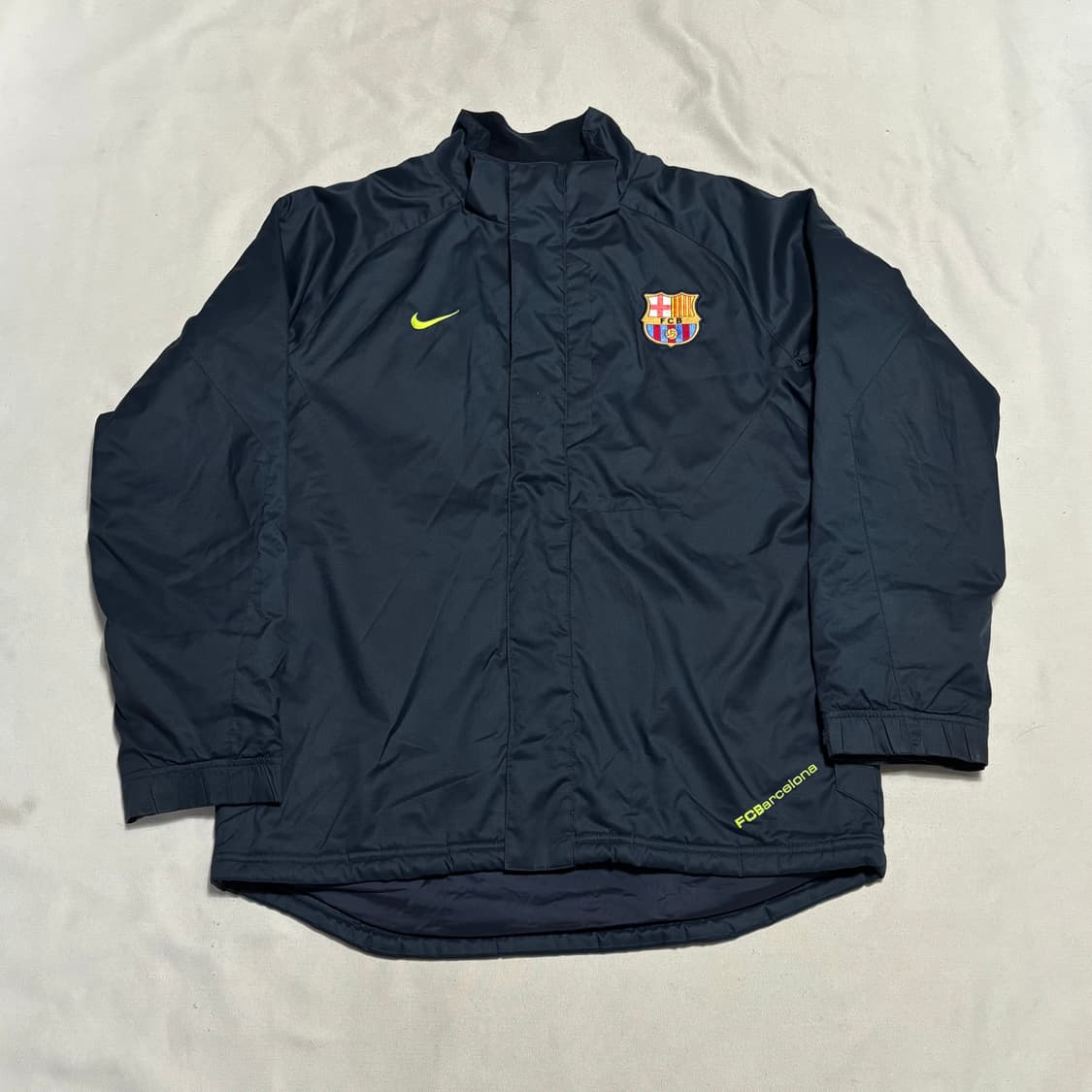 M 나이키 바르샐로나 네이비 나일론 점퍼 상품이미지2