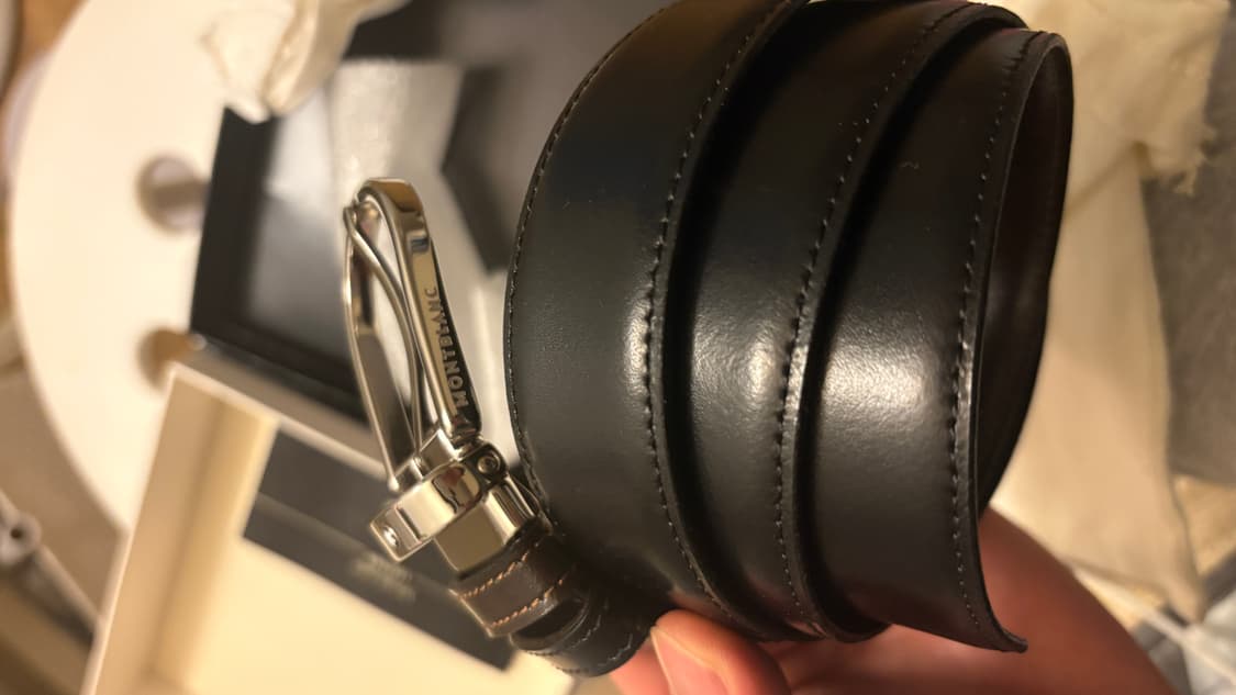 몽블랑 브라운블랙 벨트 상품이미지2