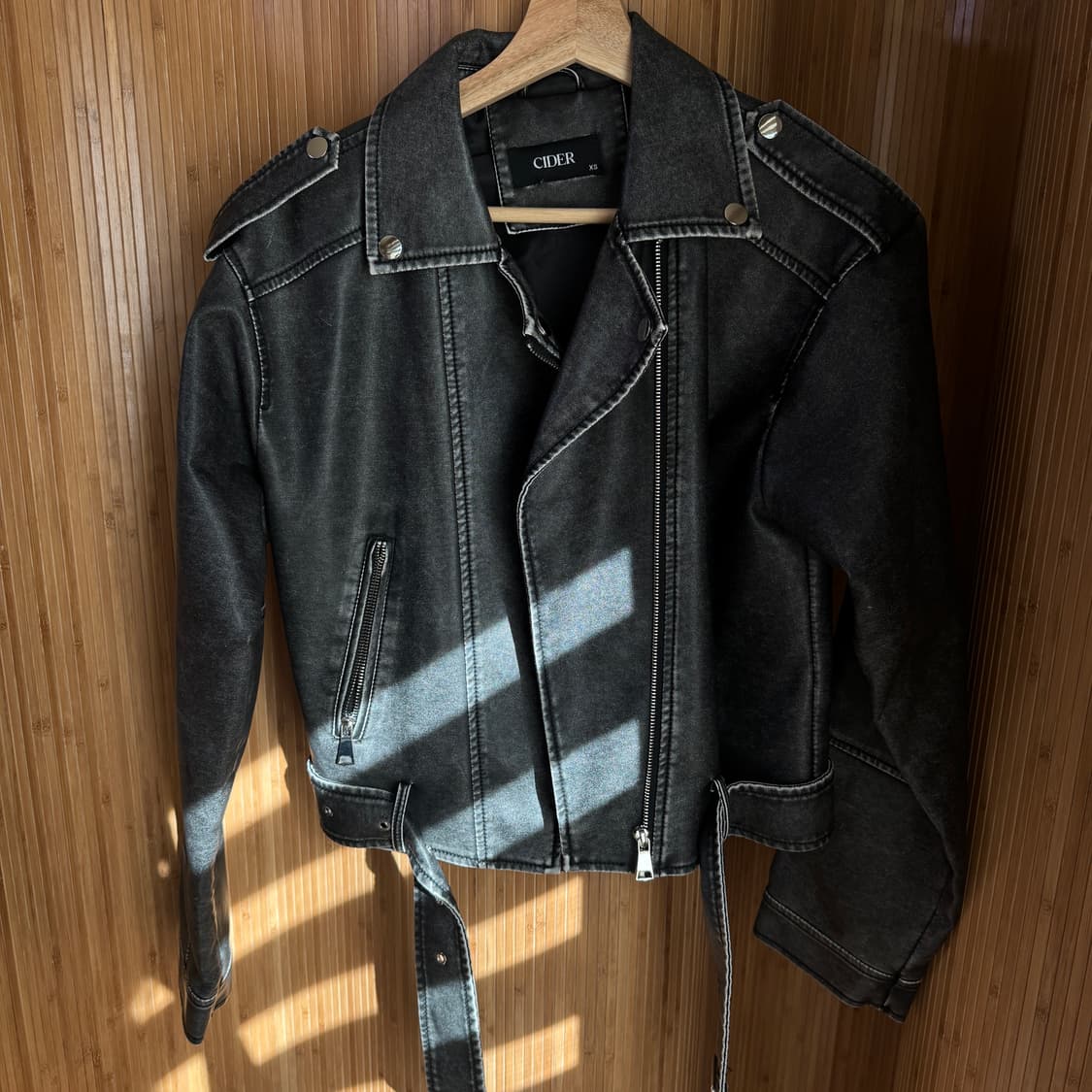 샵사이다 여성 레더 자켓 상품이미지2