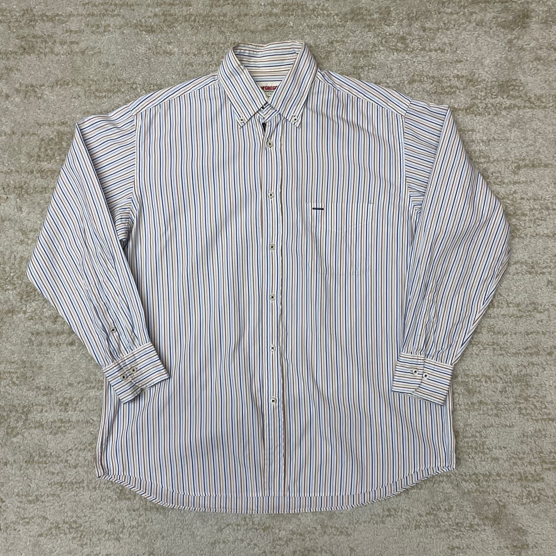 [L] 맥그리거 McGREGOR 스트라이프 셔츠 상품이미지1