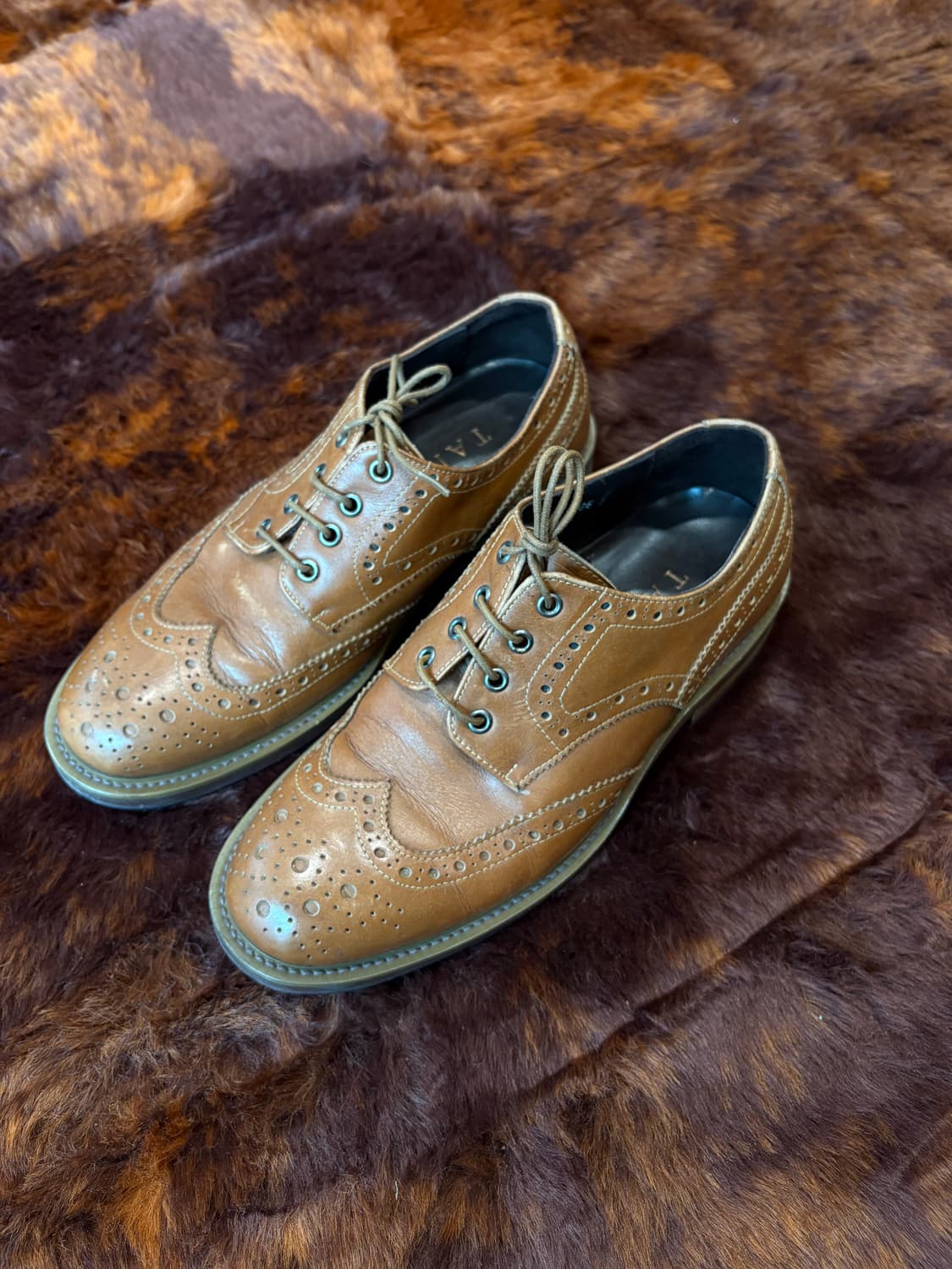 Vintage 브라운 윙팁 상품이미지1