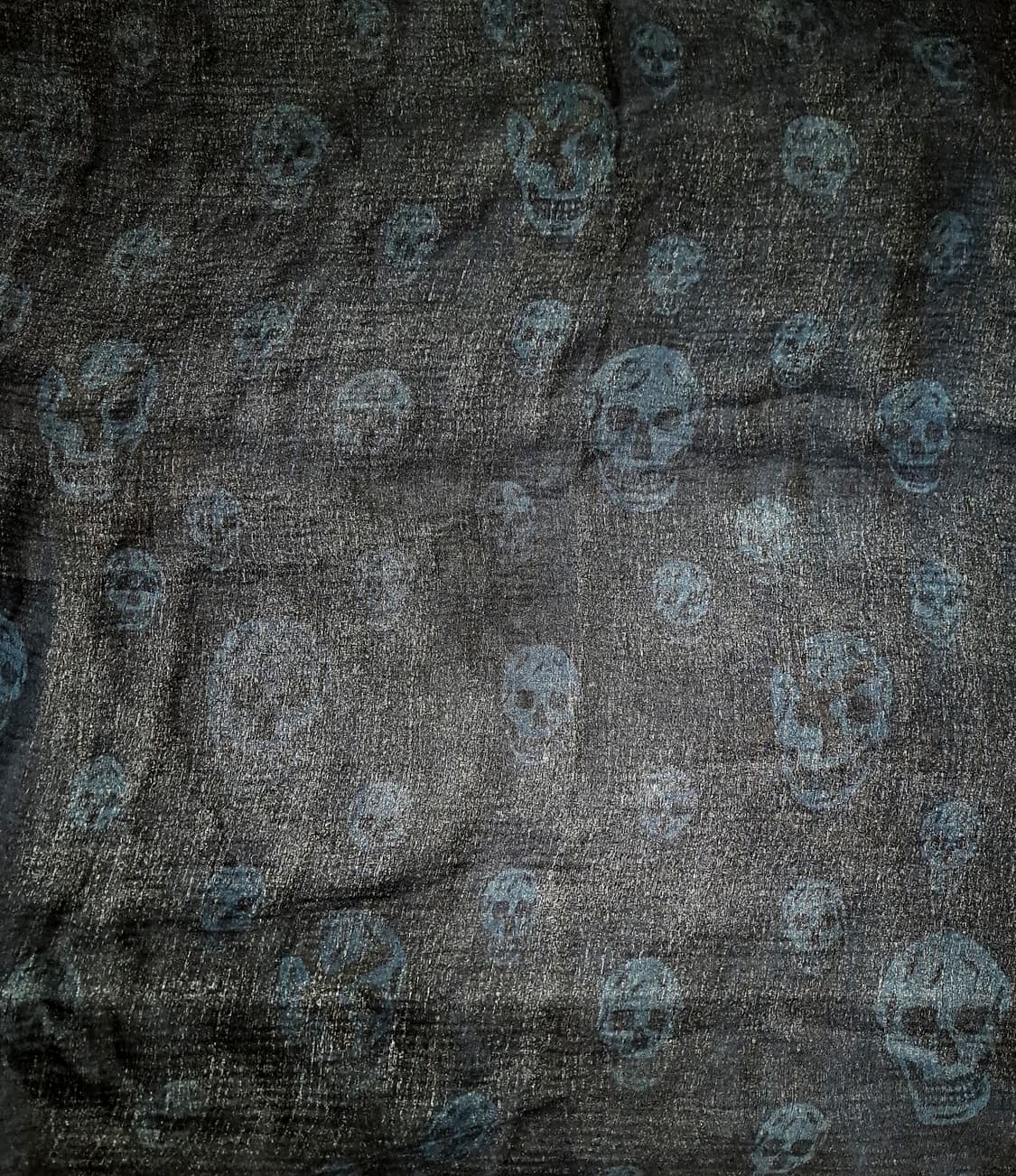 ALEXANDER MCQUEEN Skull Foulard 실크스카프 상품이미지1