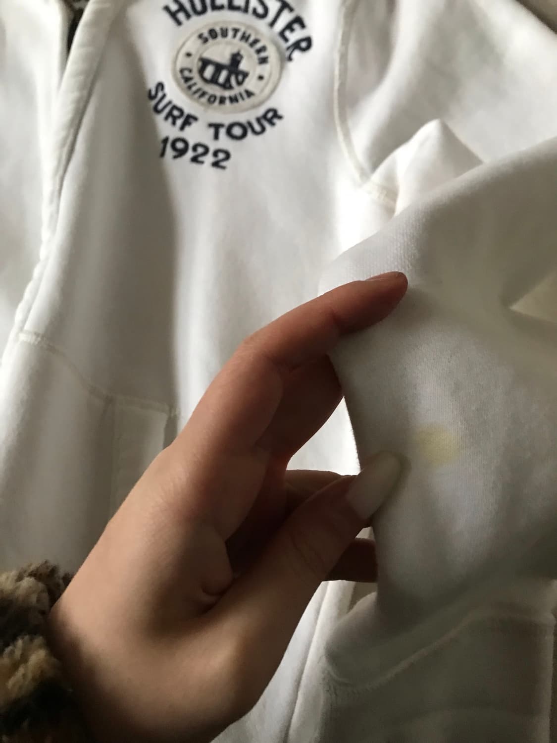 홀리스터 화이트 하이넥 후드집업 상품이미지9