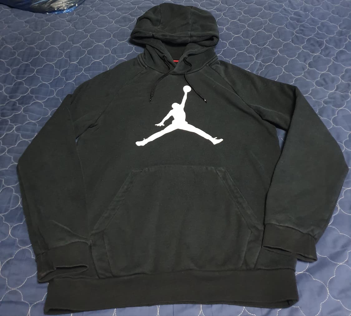 나이키 조던 점프맨 로고 기모 후드티 블랙 (M) 상품이미지1