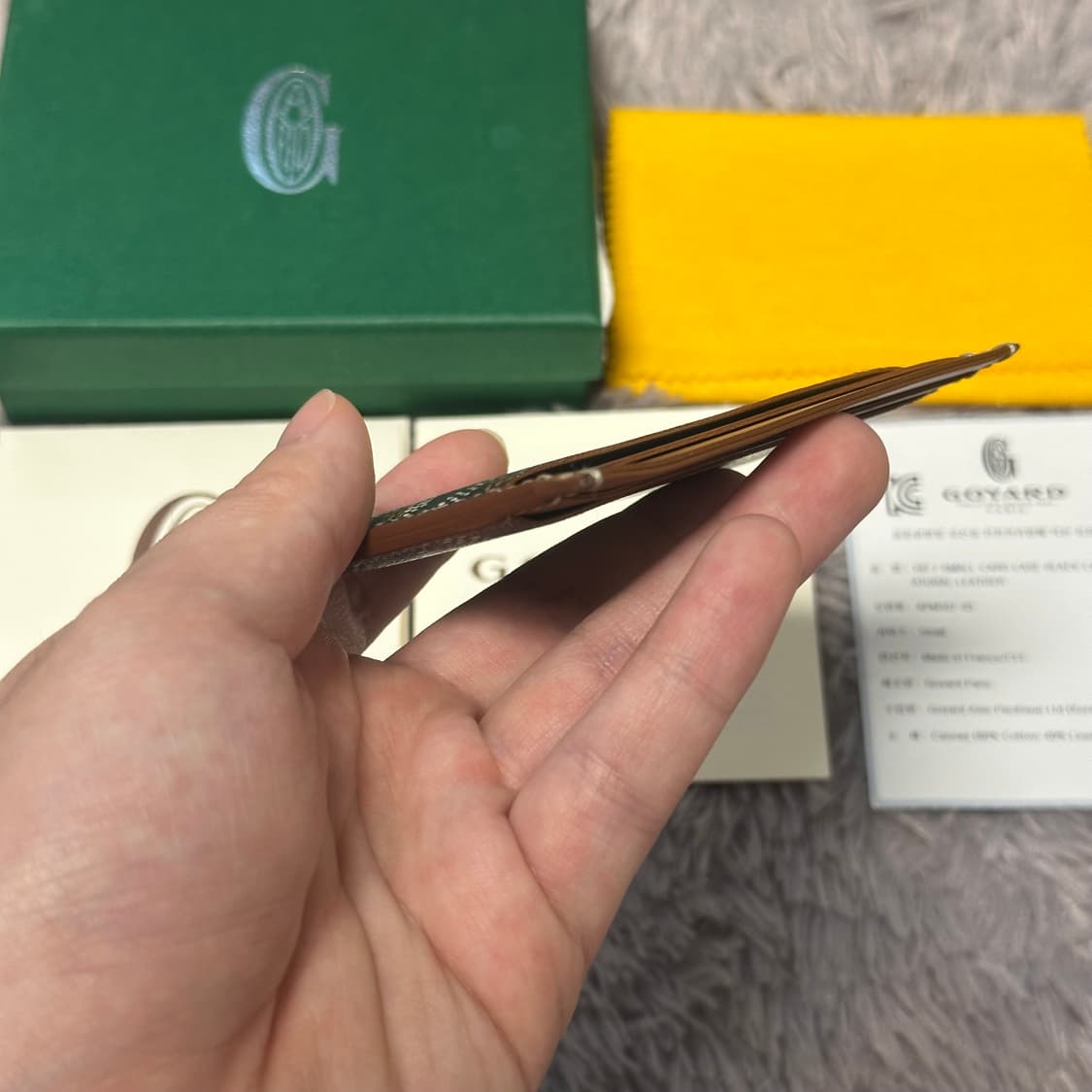 [풀구성] 고야드 생쉴피스 카드지갑 블랙탄 상품이미지6