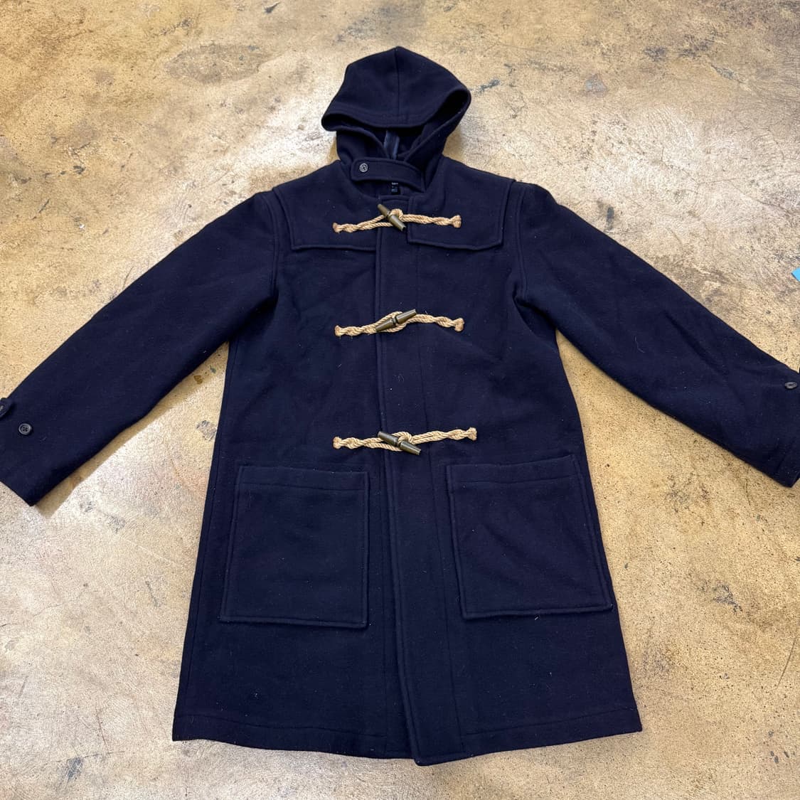 폴로 랄프로렌 네이비 후드 모자 떡볶이 코트  상품이미지3