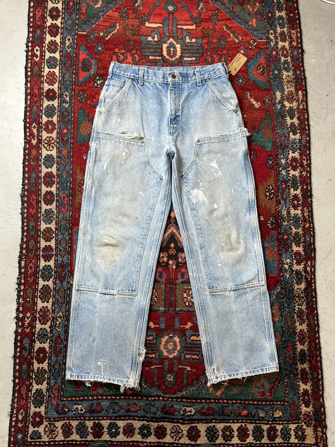 OG 칼하트 데님 더블니 팬츠 칼하트 B73 썩블니 상품이미지1