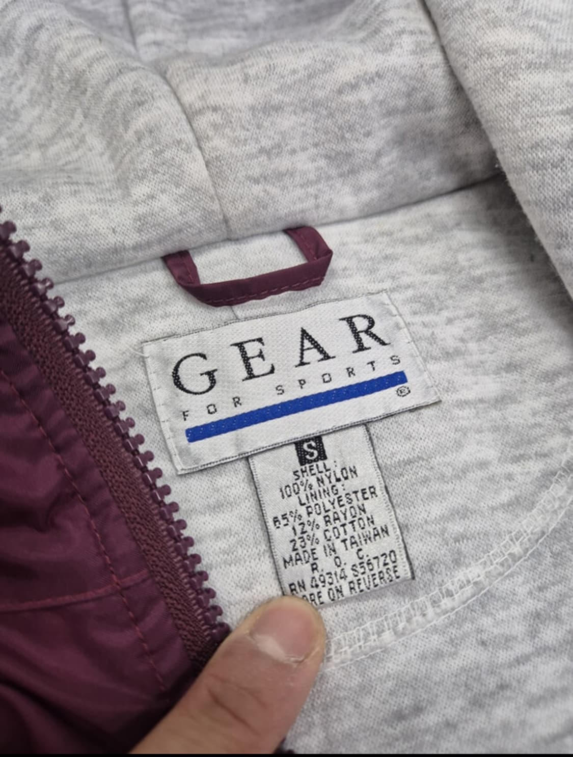 GEAR, COLLEGE HOOD WIND ZIPPER (M) 상품이미지6